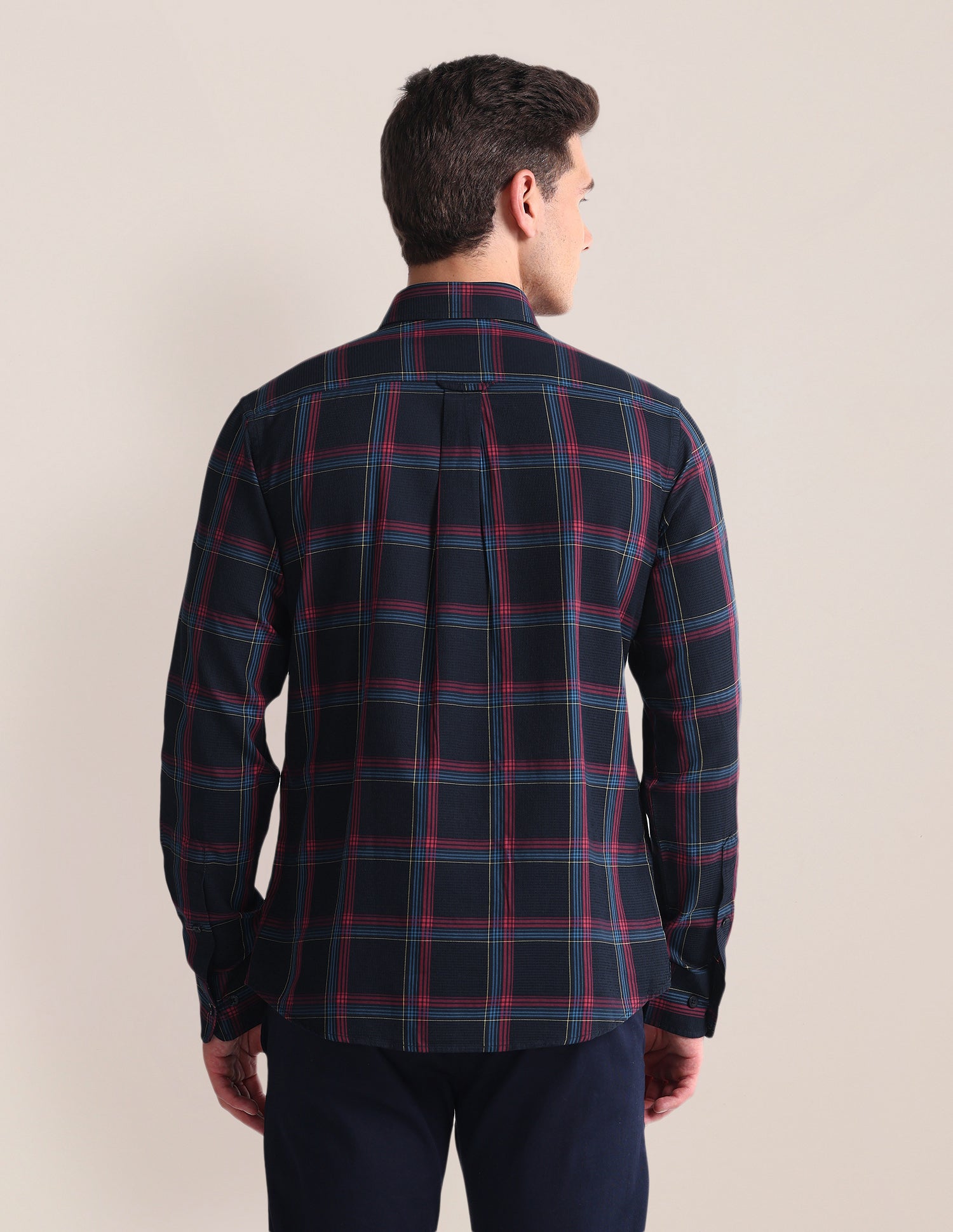 Tartan Check Twill Shirt Navy - U.S. Polo Assn. India | Large