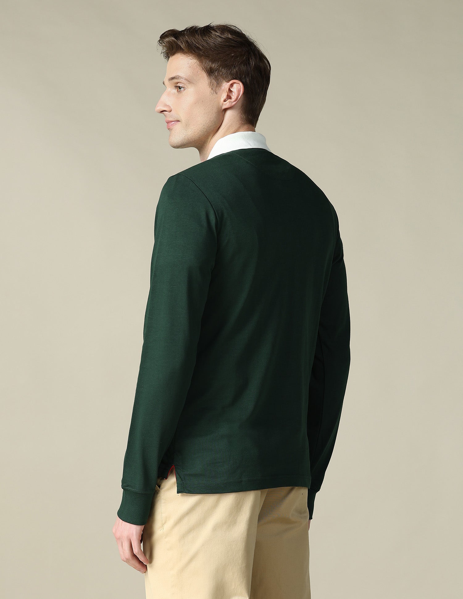 Solid Regular Fit Polo Shirt Dark Green - U.S. POLO ASSN. | Large