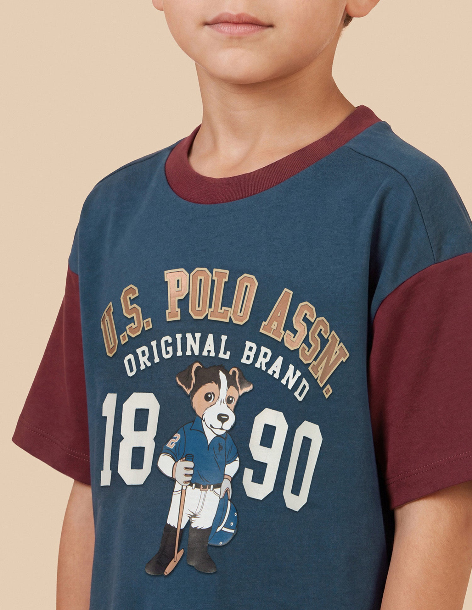 Graphic Brand Printed Oversized Fit T-Shirt Navy - U.S. Polo Assn. India | Large