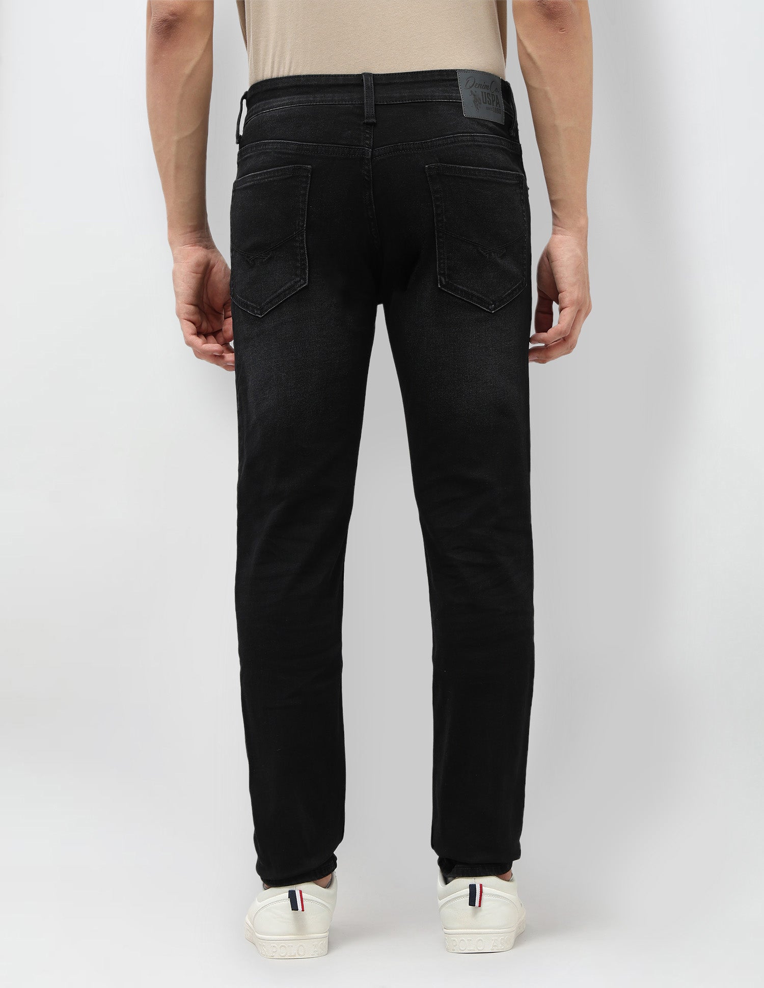 Brandon Slim Tapered Fit Black Jeans Black - U.S. POLO ASSN. | Large