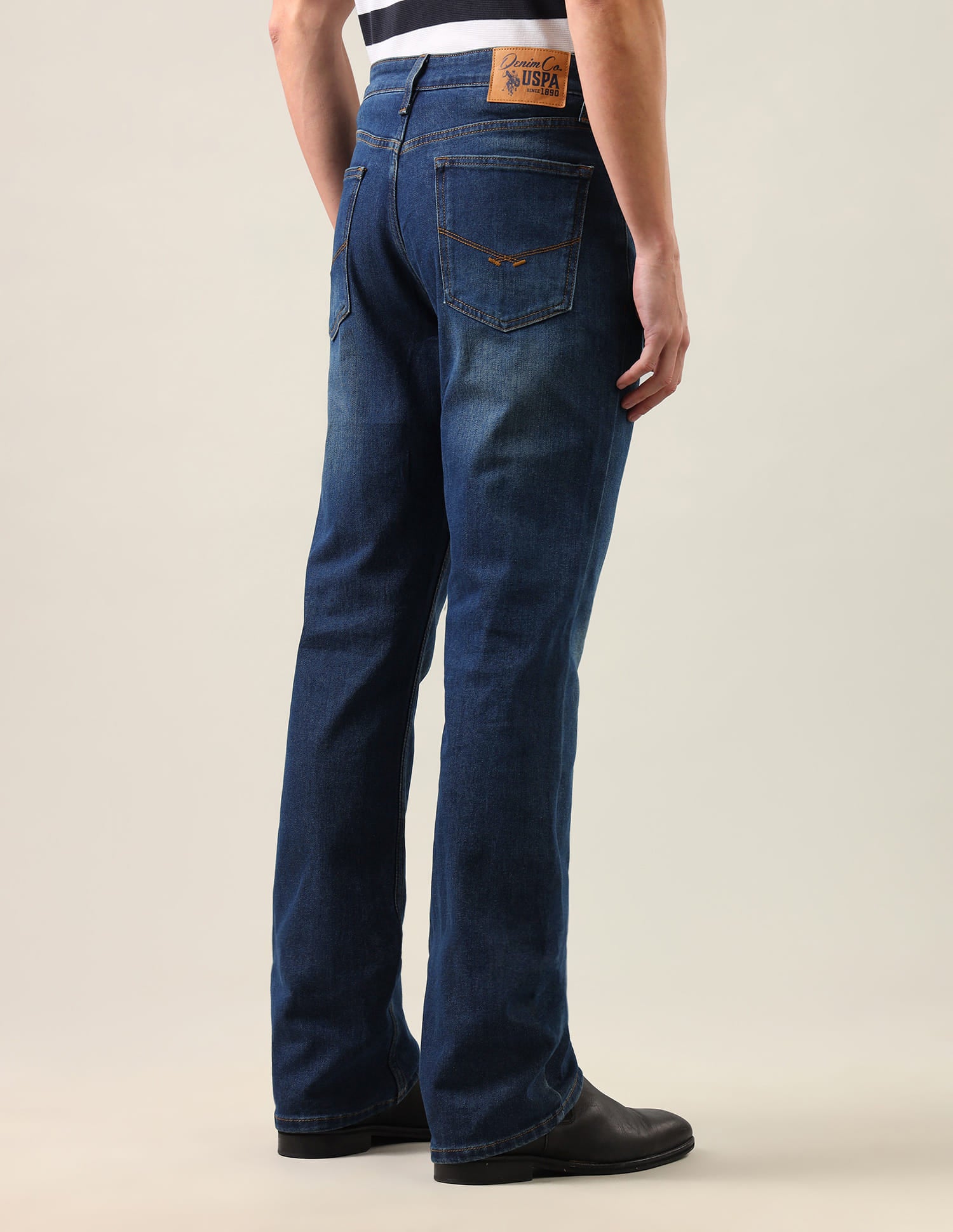 Connor Bootcut Fit Blue Jeans Blue - U.S. Polo Assn. India | Large