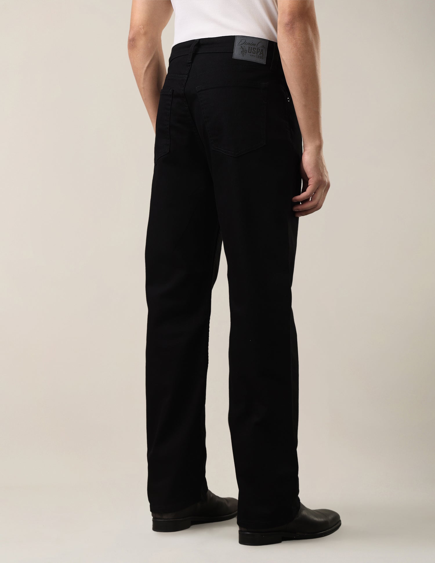 Logan Loose Straight Fit Black Jeans Black - U.S. Polo Assn. India | Large