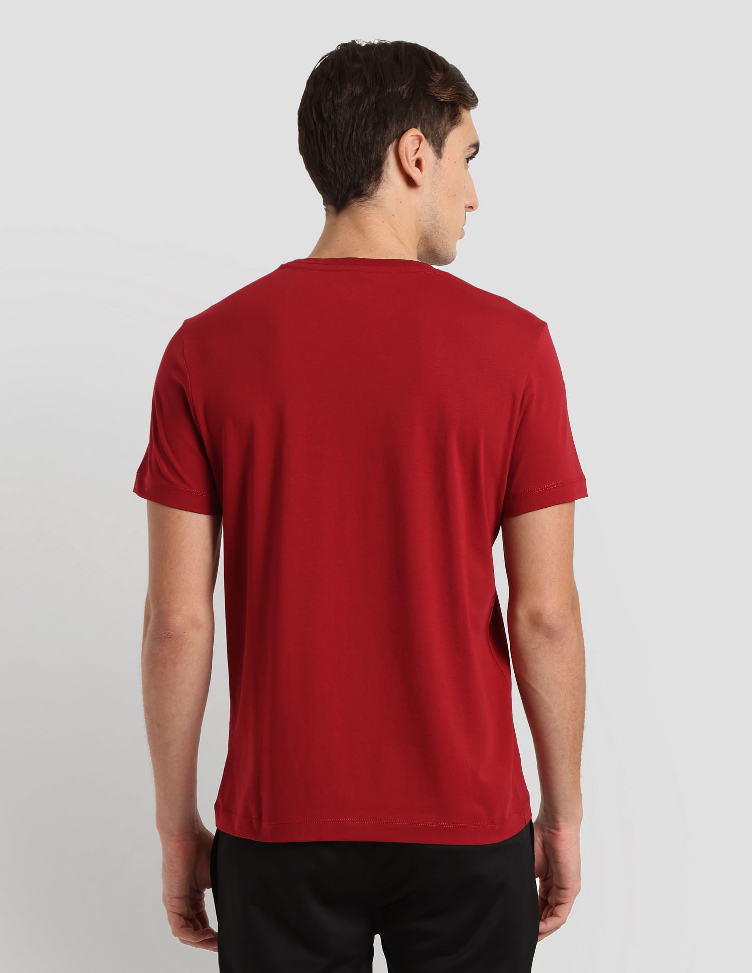 Brand Print Sport T-Shirt Dark Red - U.S. Polo Assn. India | Large