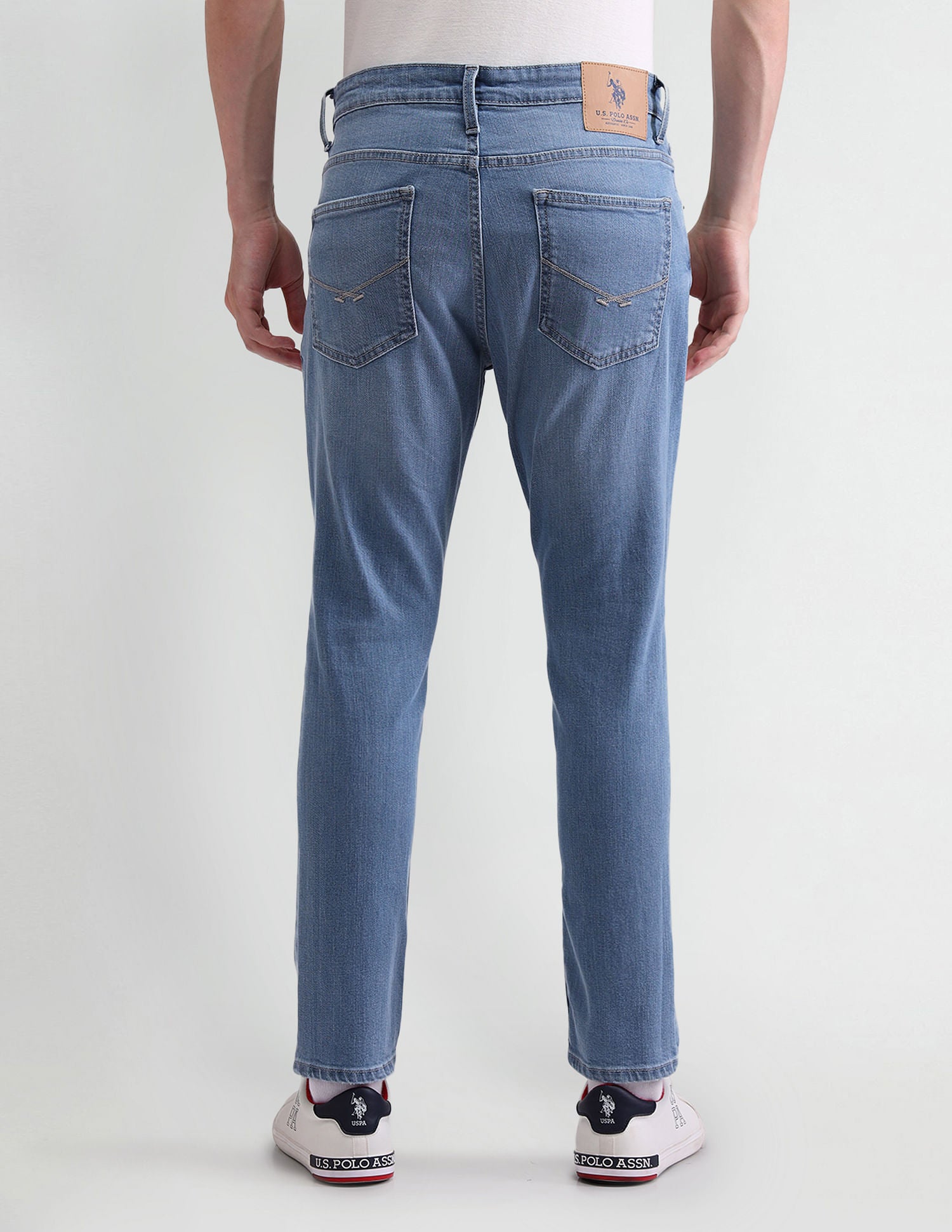 Henry Tapered Fit Blue Jeans Blue - U.S. POLO ASSN. | Large