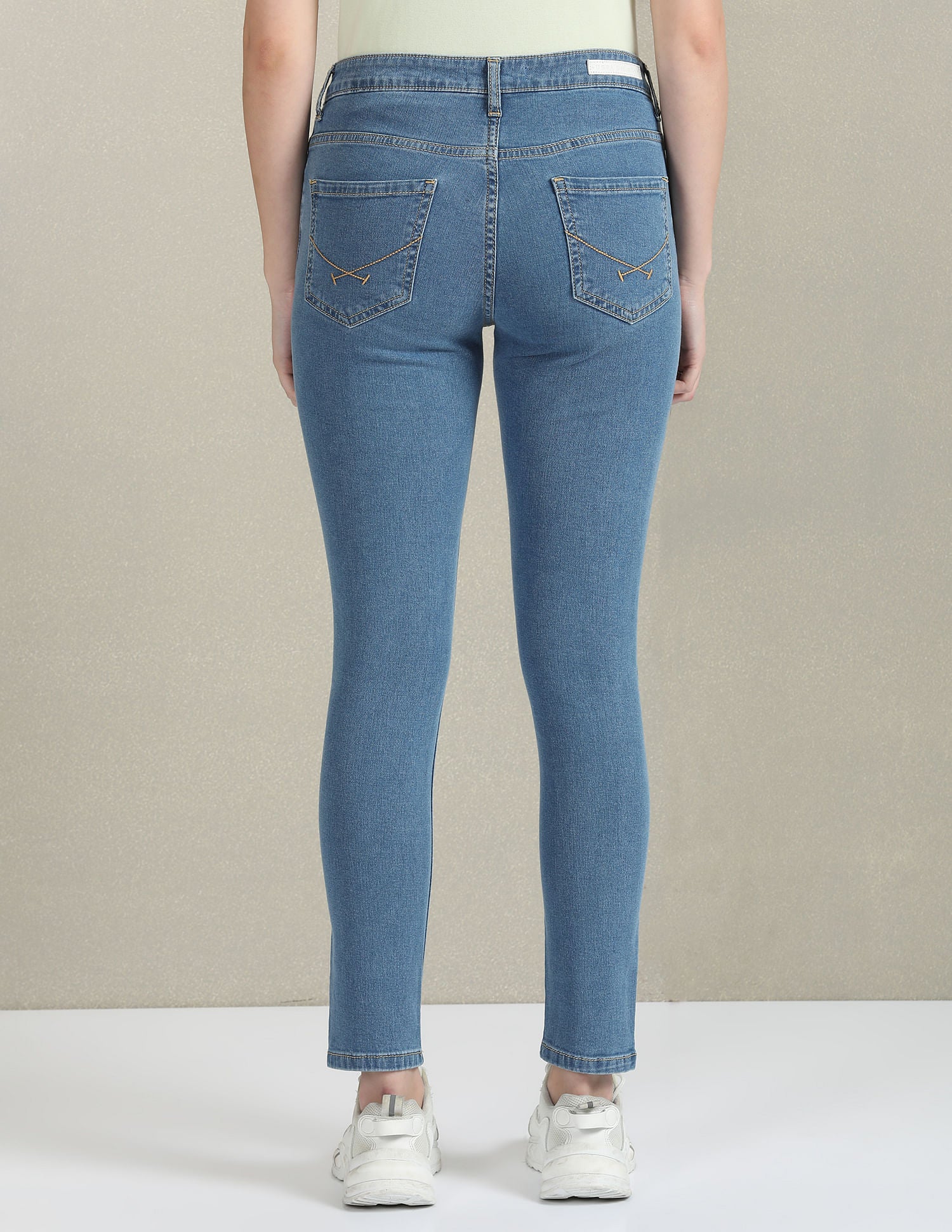 Mid Rise Stone Wash Jeans Blue - U.S. POLO ASSN. | Large