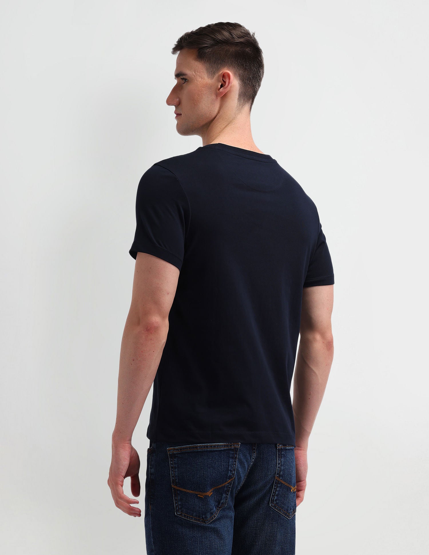 Muscle Fit Brand Print T-Shirt Navy - U.S. POLO ASSN. | Large