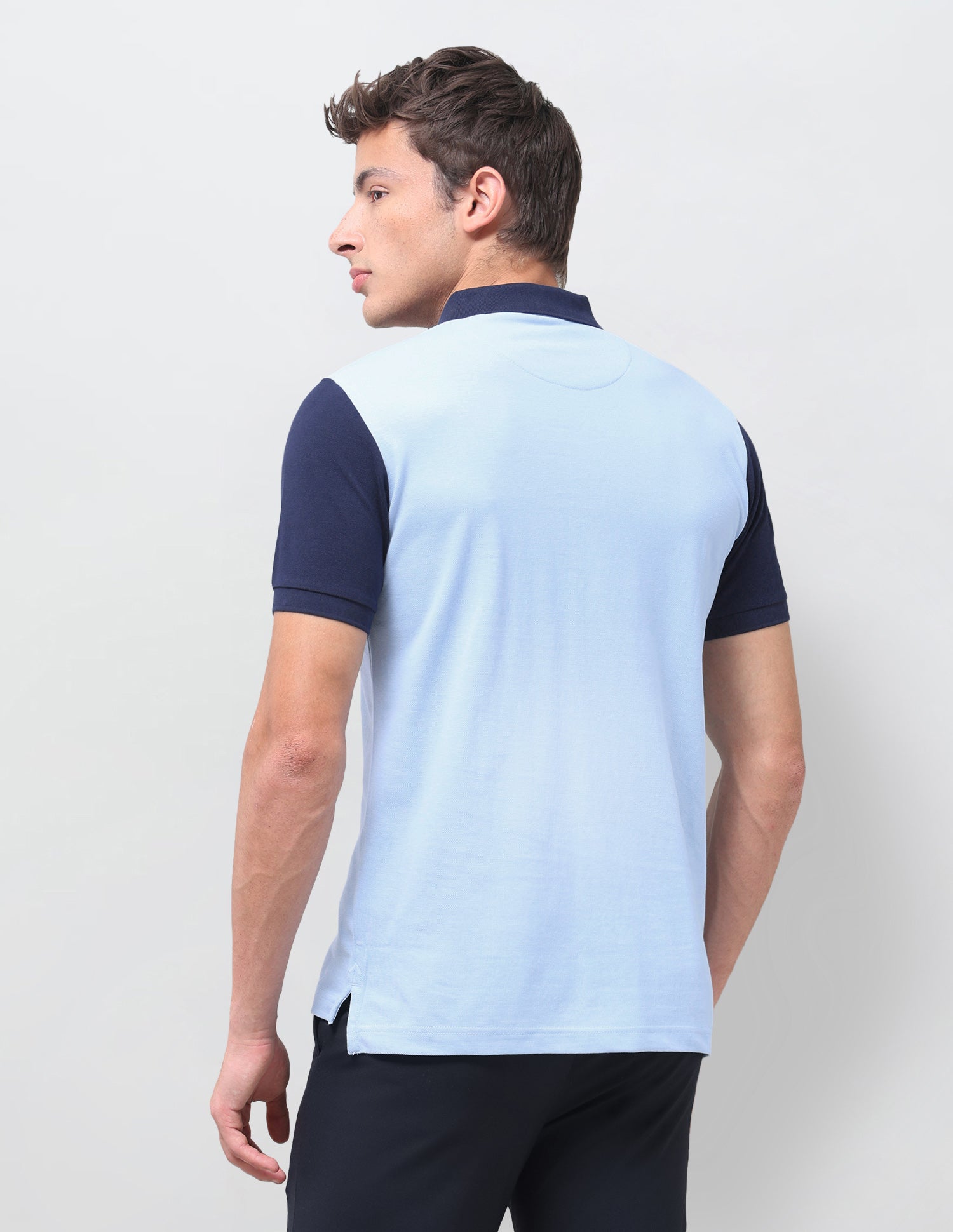 Brand Printed Regular Fit Polo Shirt Light Blue - U.S. Polo Assn. India | Large