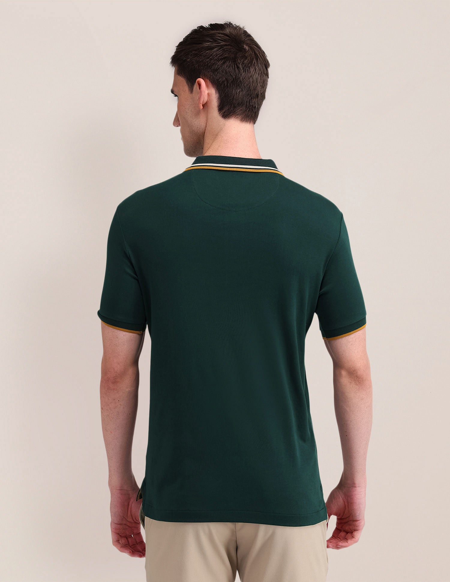 Slim Fit Solid Polo Shirt Olive - U.S. POLO ASSN. | Large