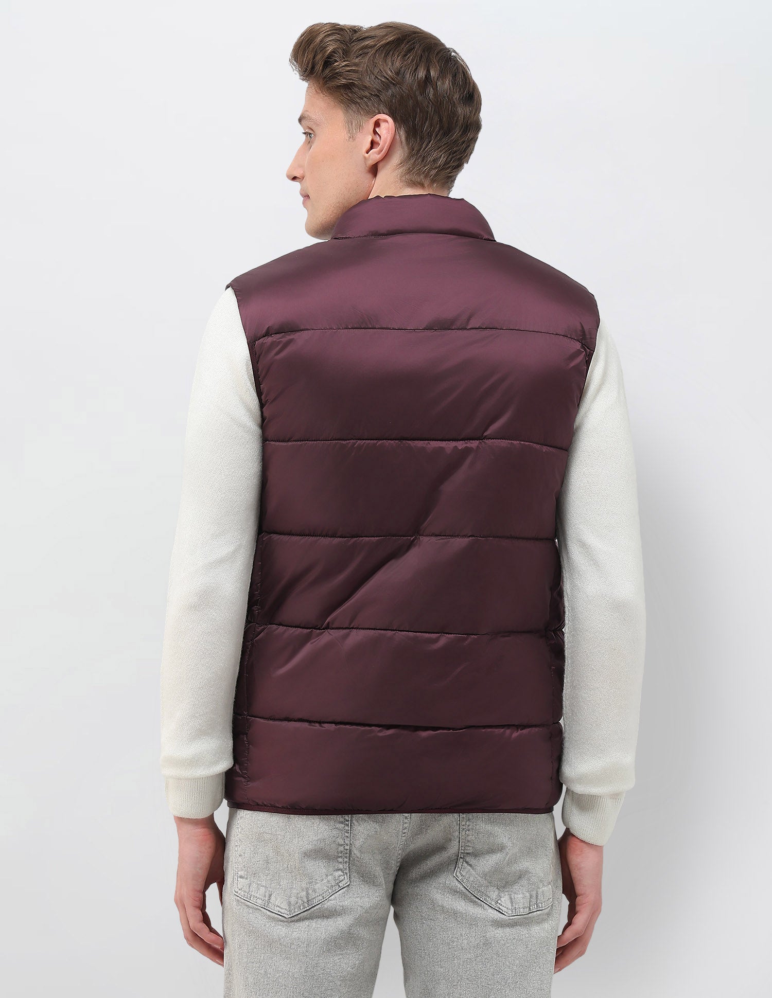 Regular Fit Packable Puffer Jacket Dark Red - U.S. Polo Assn. India | Large