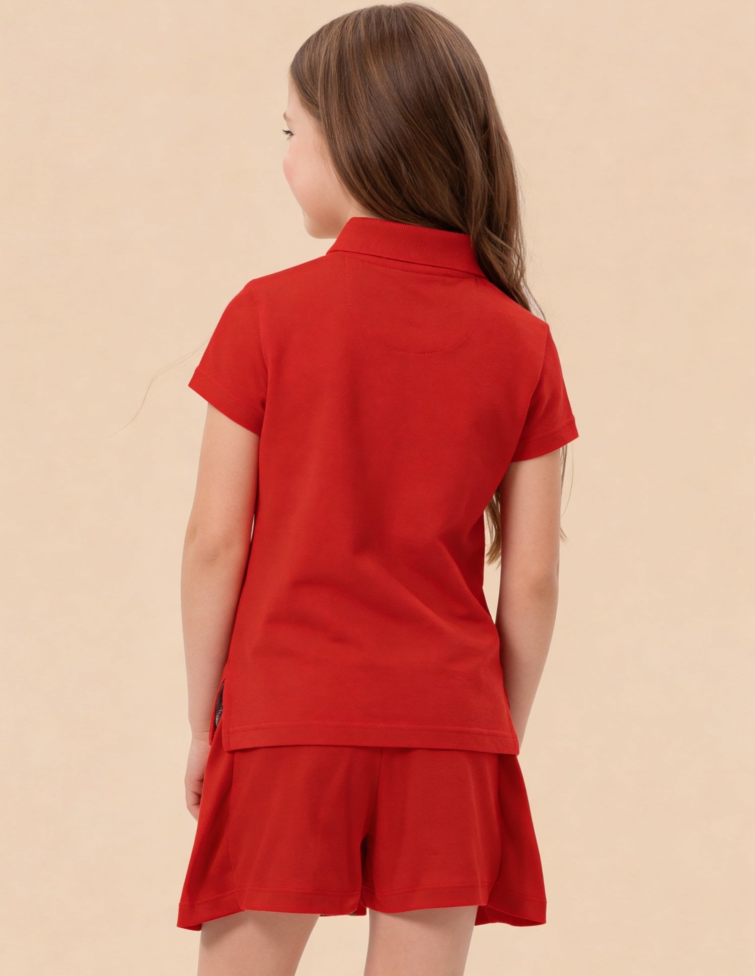 Relaxed Fit Solid Polo Shirt Red - U.S. Polo Assn. India | Large