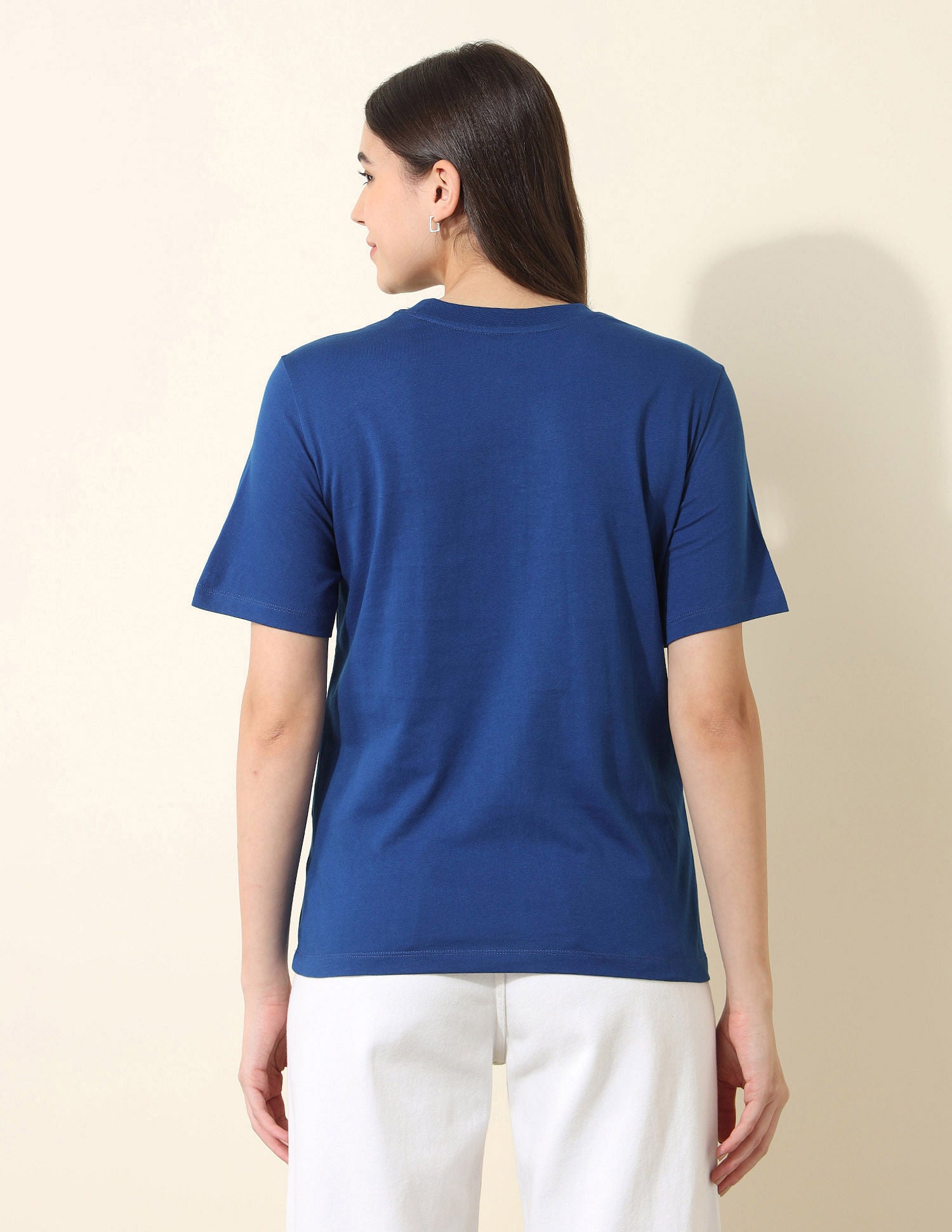 Boxy Fit Brand Embroidered T-Shirt Royal Blue - U.S. POLO ASSN. | Large