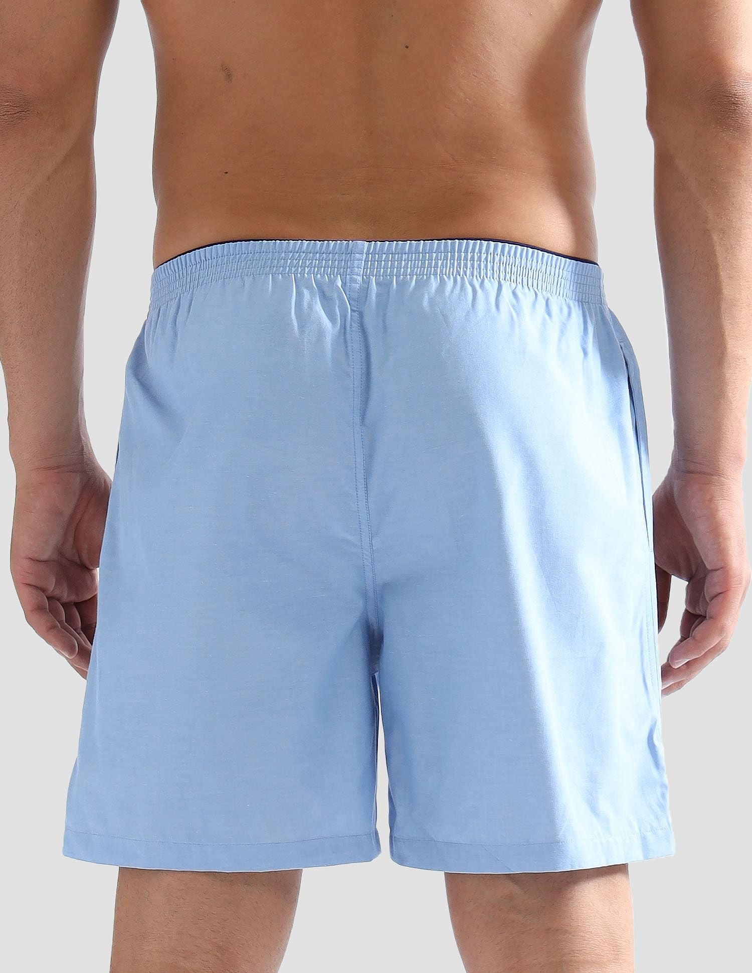 Pure Cotton EX003  Boxer Shorts - Pack of 1 Blue Chambray - U.S. POLO ASSN. | Large