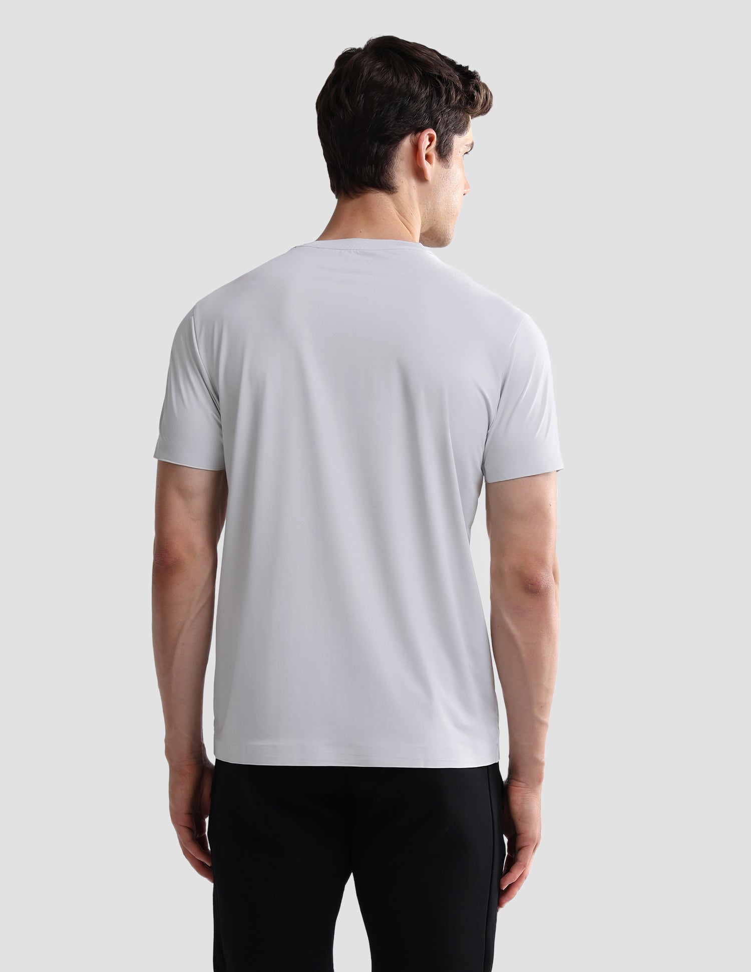 Colourblocked Slim Fit Active T-Shirt Grey - U.S. Polo Assn. India | Large