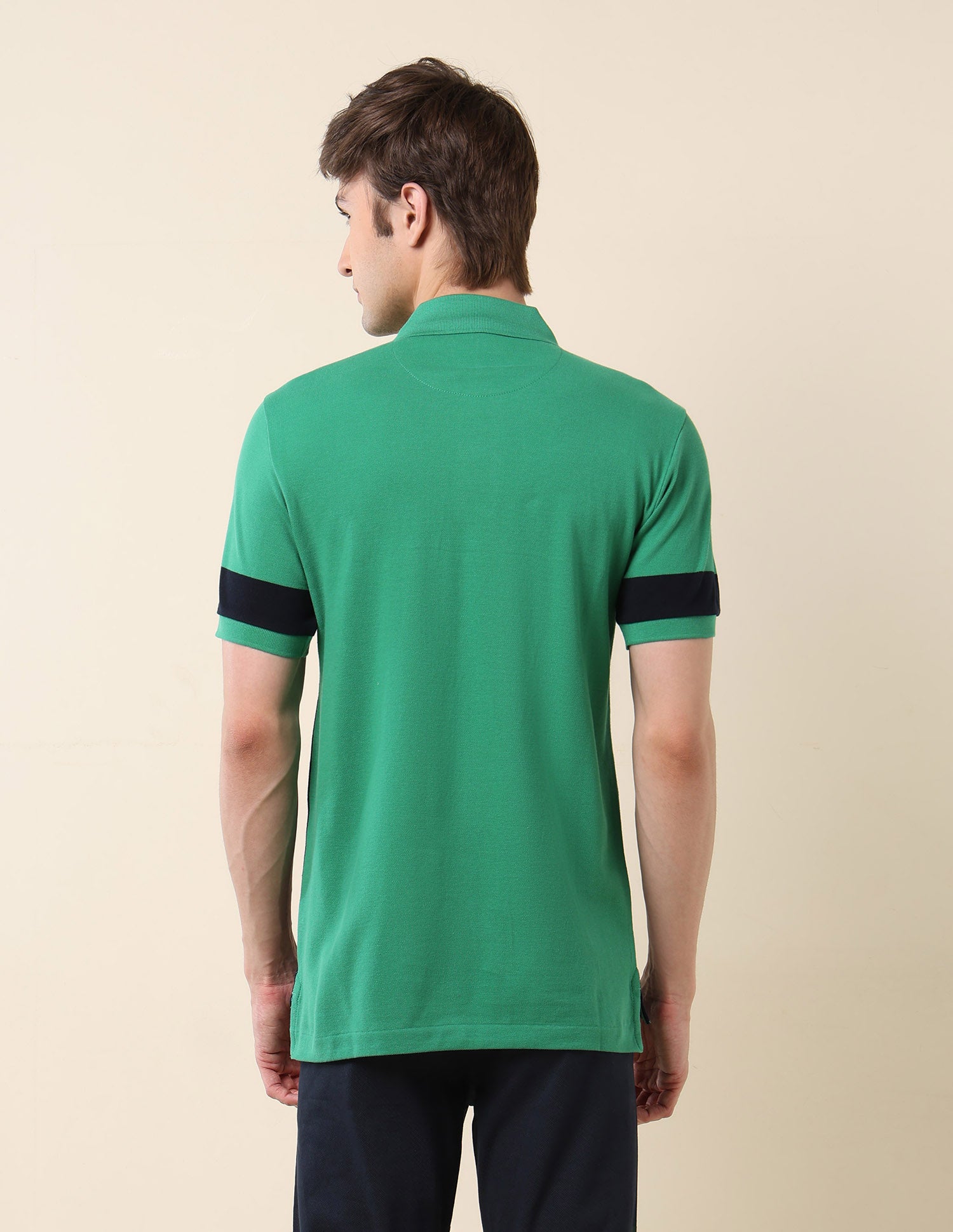 Colourblocked Classic Polo Shirt Green - U.S. POLO ASSN. | Large