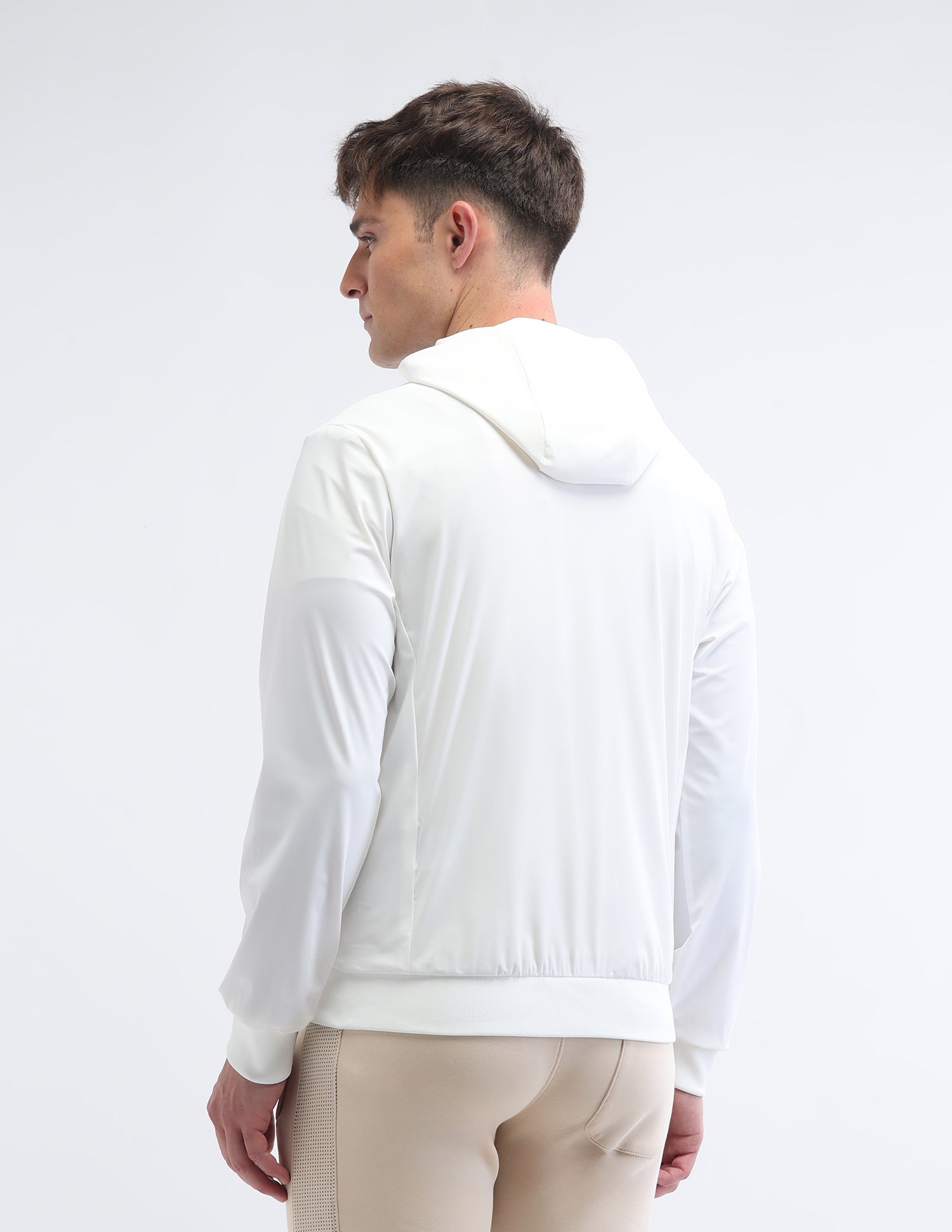 Solid Regular Fit Sport Jacket White - U.S. Polo Assn. India | Large