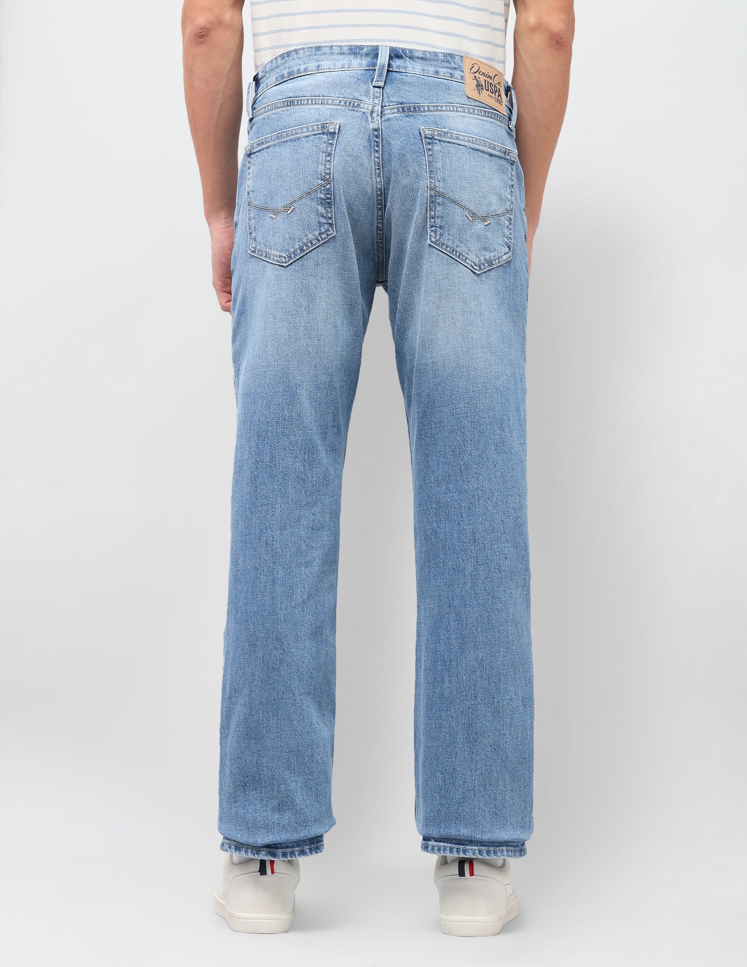 Solid Bootcut Jeans Blue - U.S. Polo Assn. India | Large
