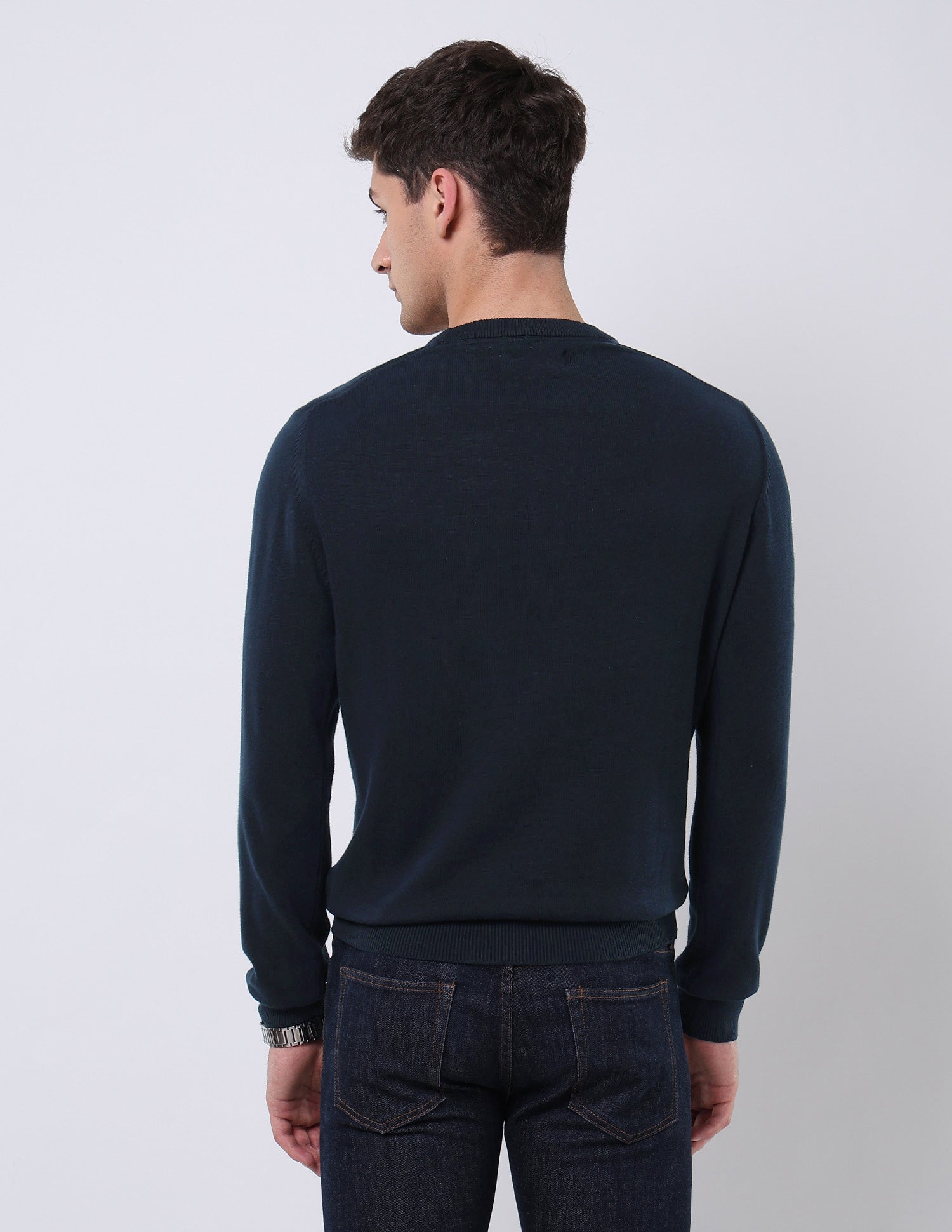 Brand Embroidered Regular Fit Sweater Navy - U.S. POLO ASSN. | Large