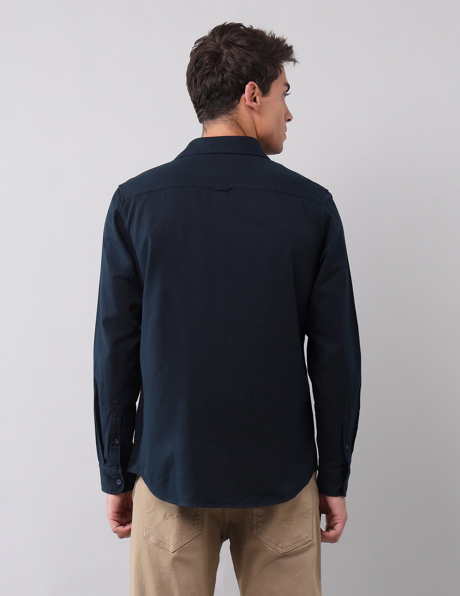 Twill Pure Cotton Shirt Navy - U.S. Polo Assn. India | Large