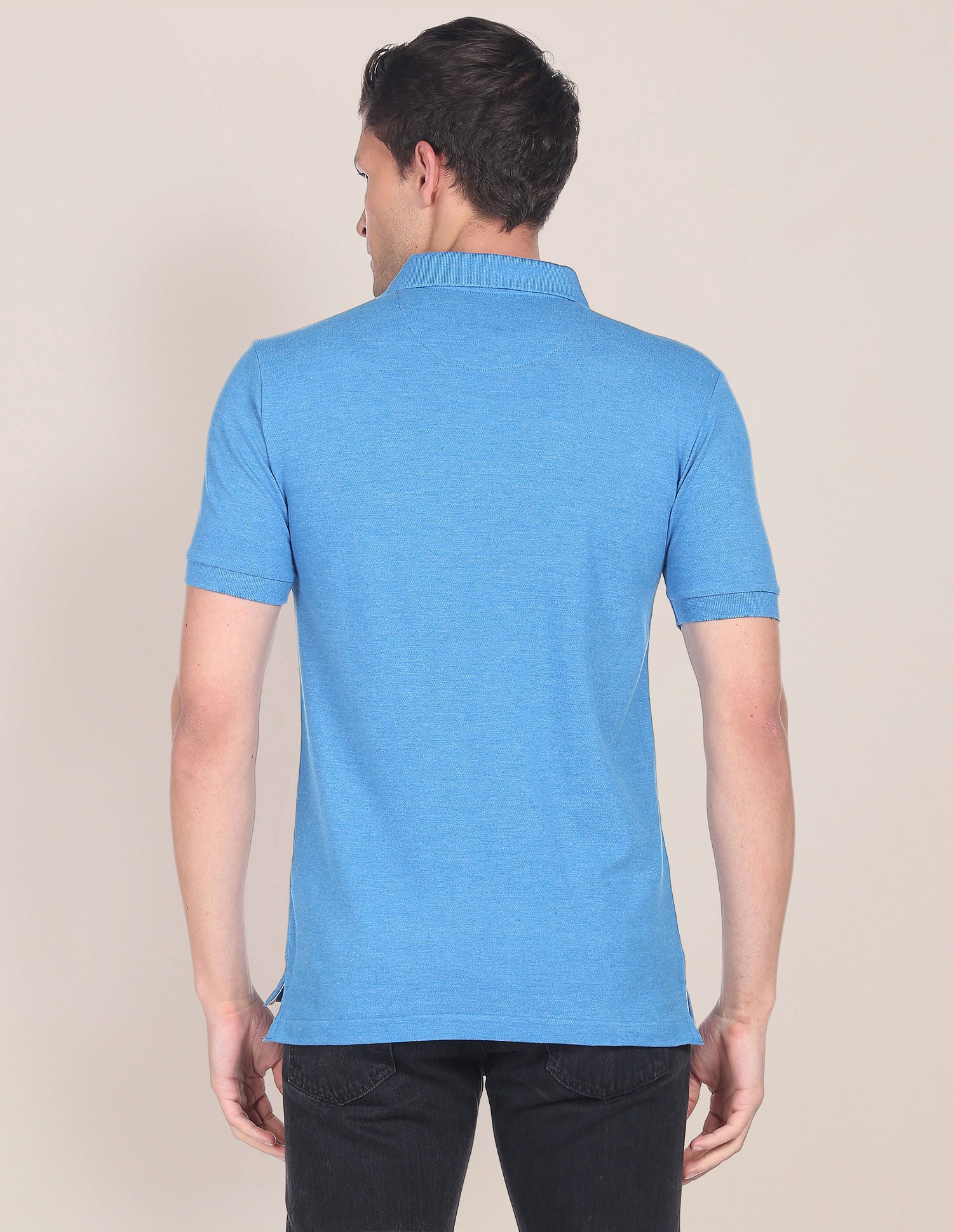 Cotton Bamboo Stretch Polo Shirt Blue - U.S. POLO ASSN. | Large