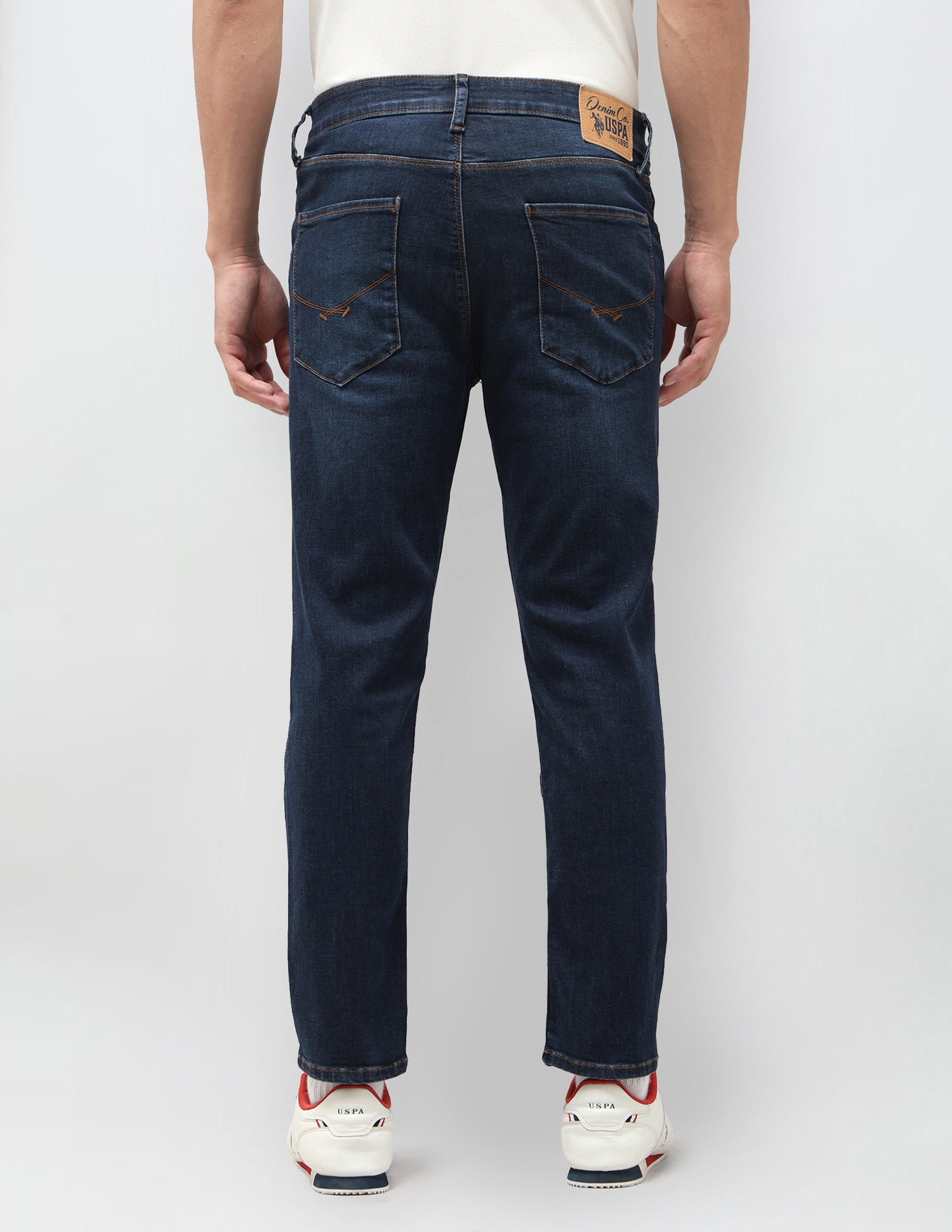 Cole Comfort Cropped Fit Blue Jeans Dark Blue - U.S. Polo Assn. India | Large
