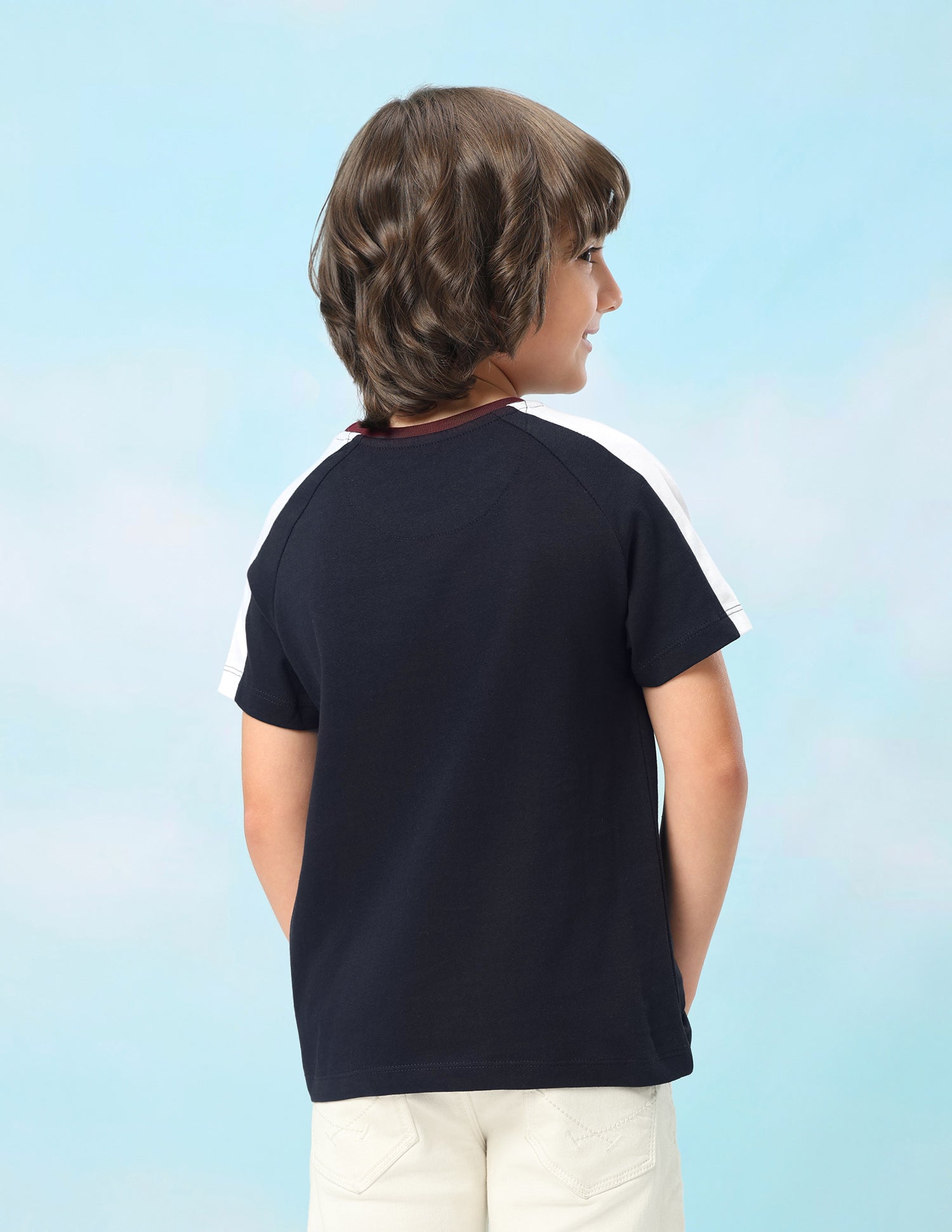 Solid Regular Fit T-Shirt Navy - U.S. Polo Assn. India | Large