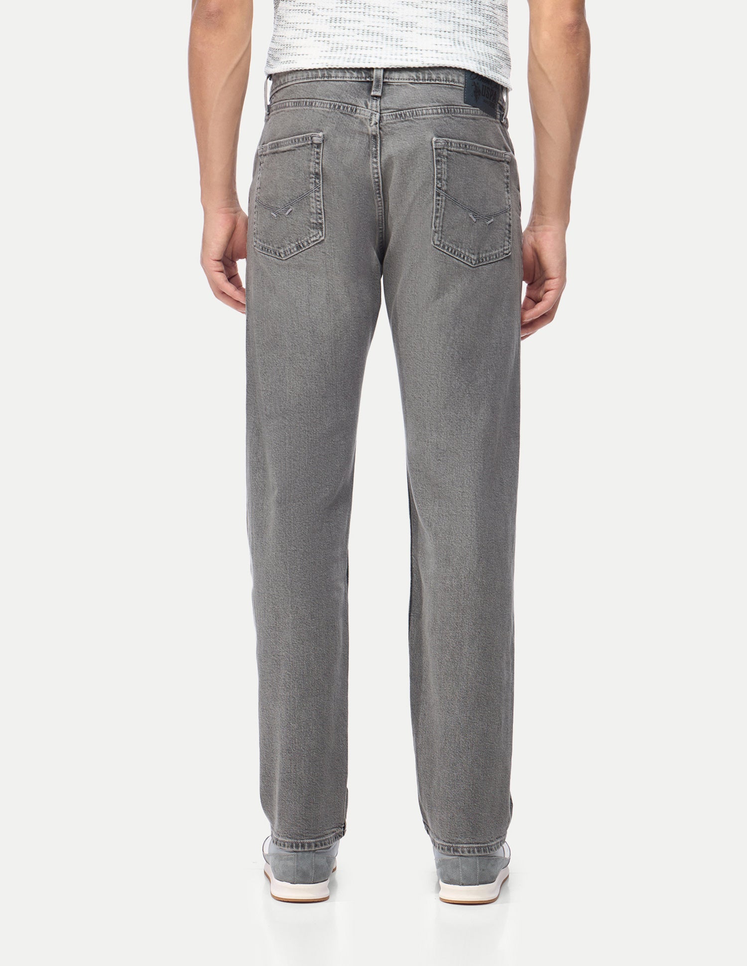 Mason Regular Straight Fit Grey Jeans Washed Grey - U.S. Polo Assn. India | Large