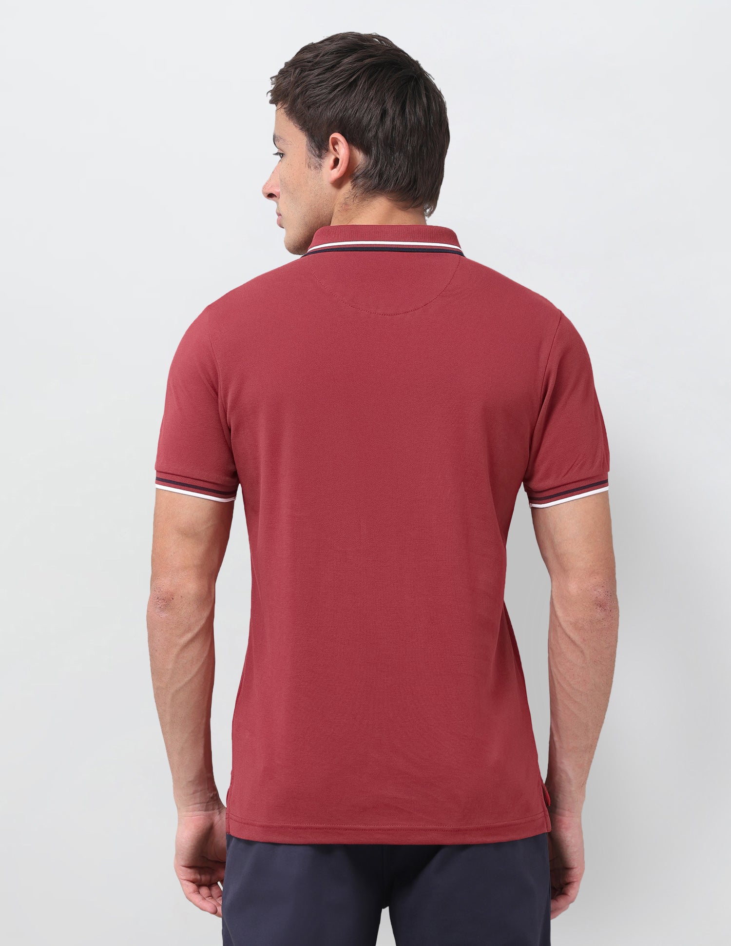 Solid Regular Fit Polo Shirt Red - U.S. Polo Assn. India | Large