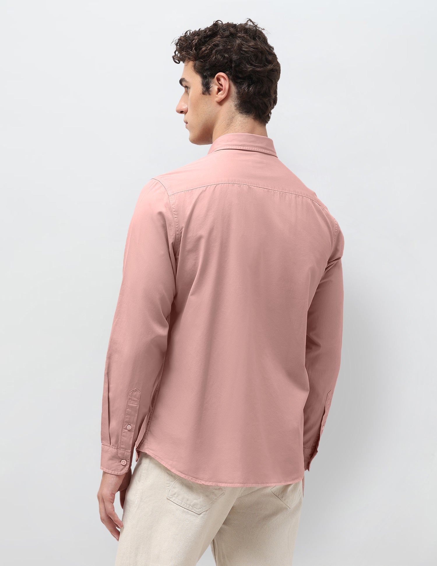 Regular Fit Twill Shirt Pink - U.S. Polo Assn. India | Large