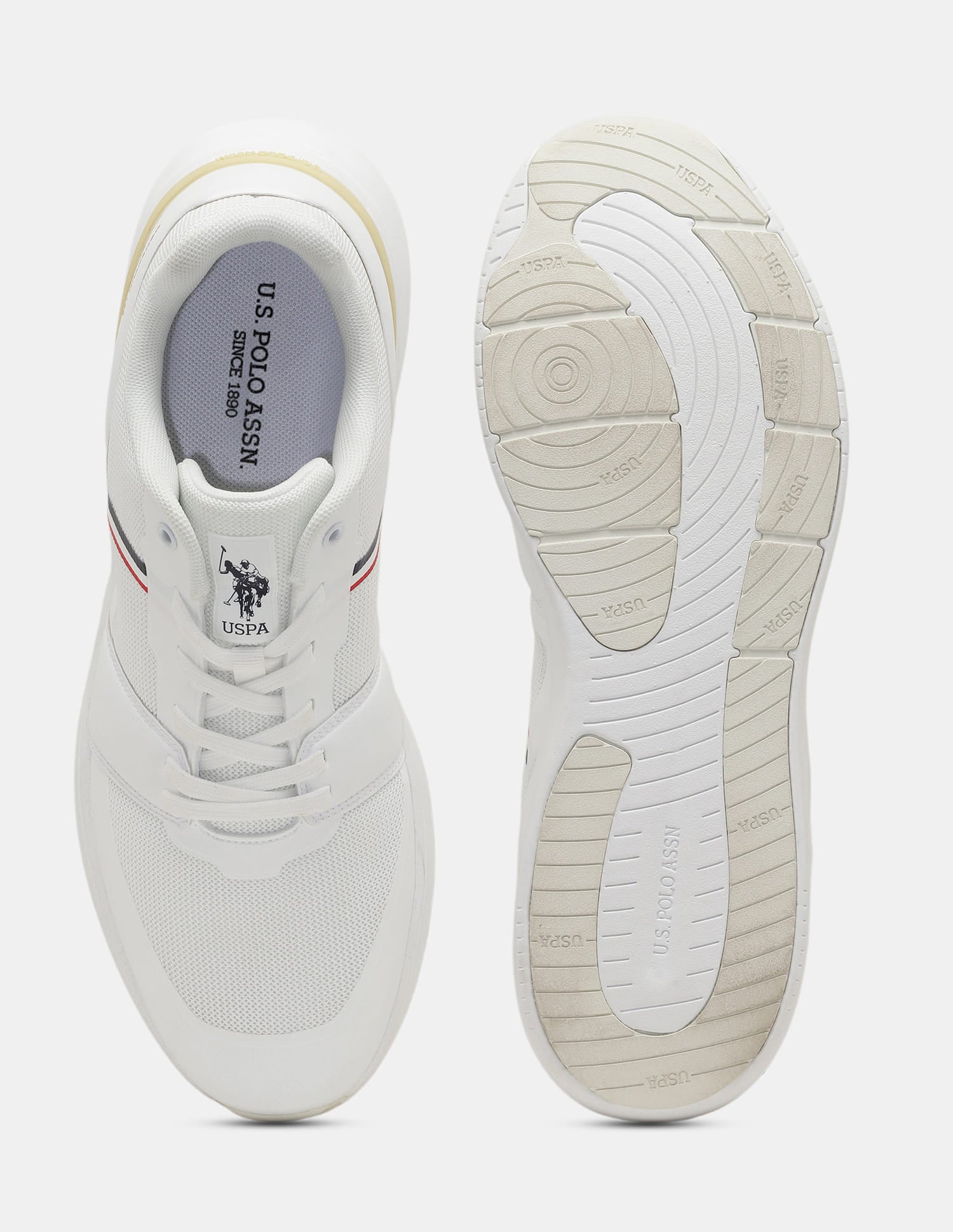 Round Toe Lace Ups Momentum 160 Sneakers White - U.S. Polo Assn. India | Large