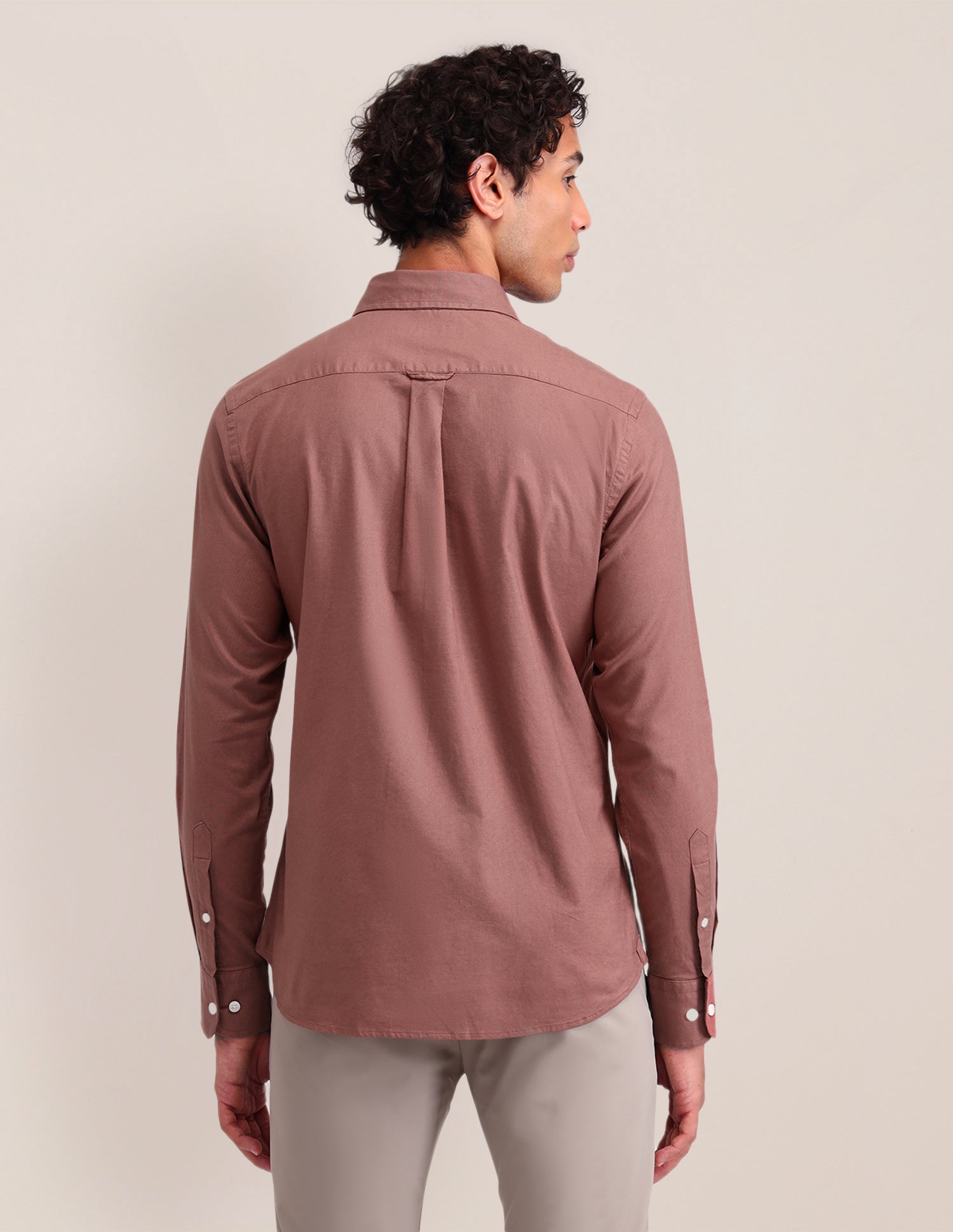 Solid Tailored Fit Shirt Pink - U.S. POLO ASSN. | Large