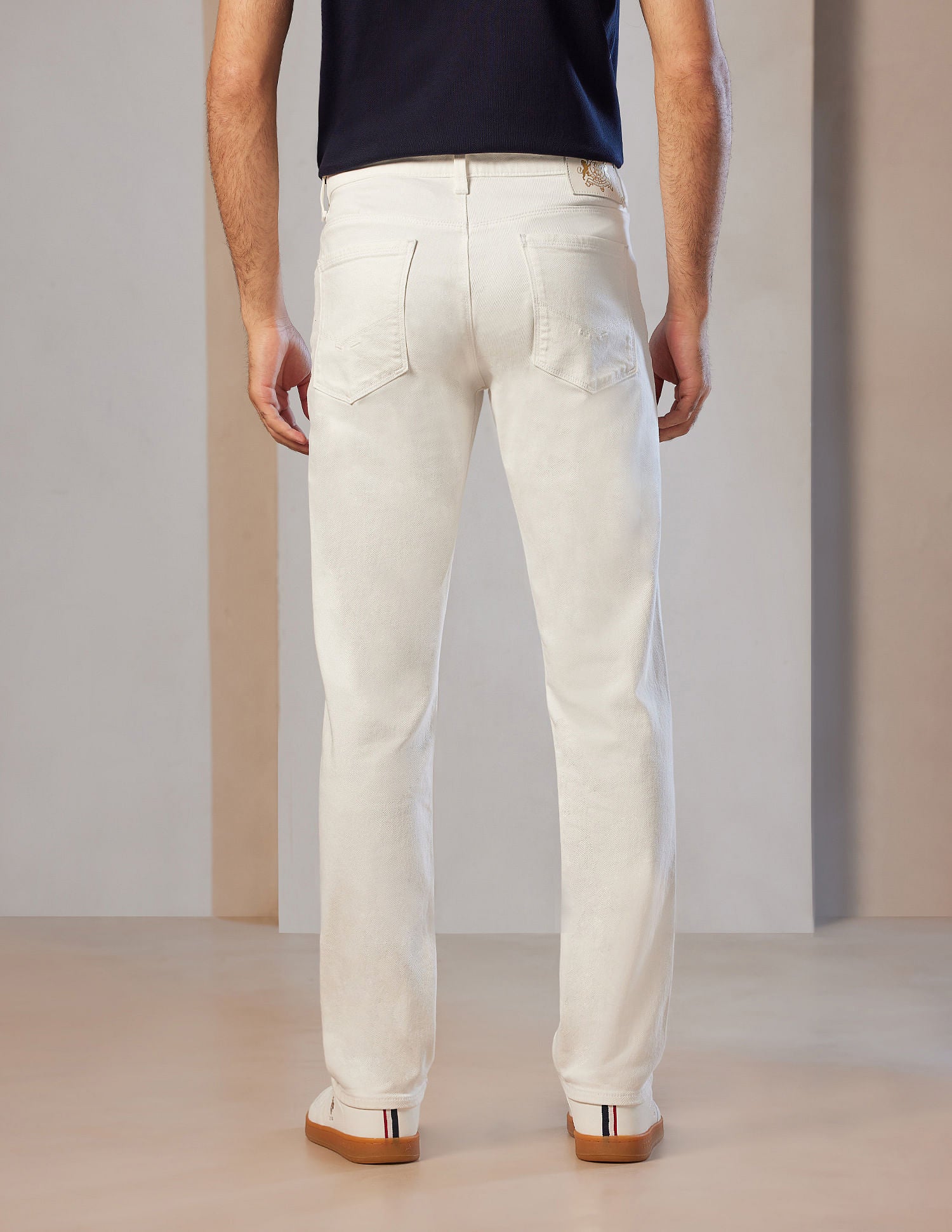 Brandon Slim Tapered Fit White Jeans White - U.S. POLO ASSN. | Large