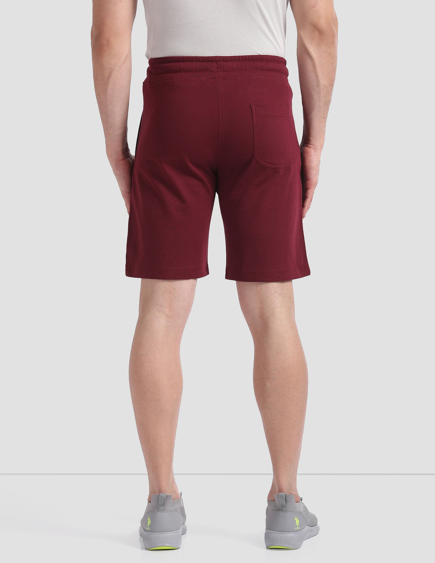 Solid Active AS001 Lounge Shorts - Pack Of 1 Pomogranate - U.S. POLO ASSN. | Large