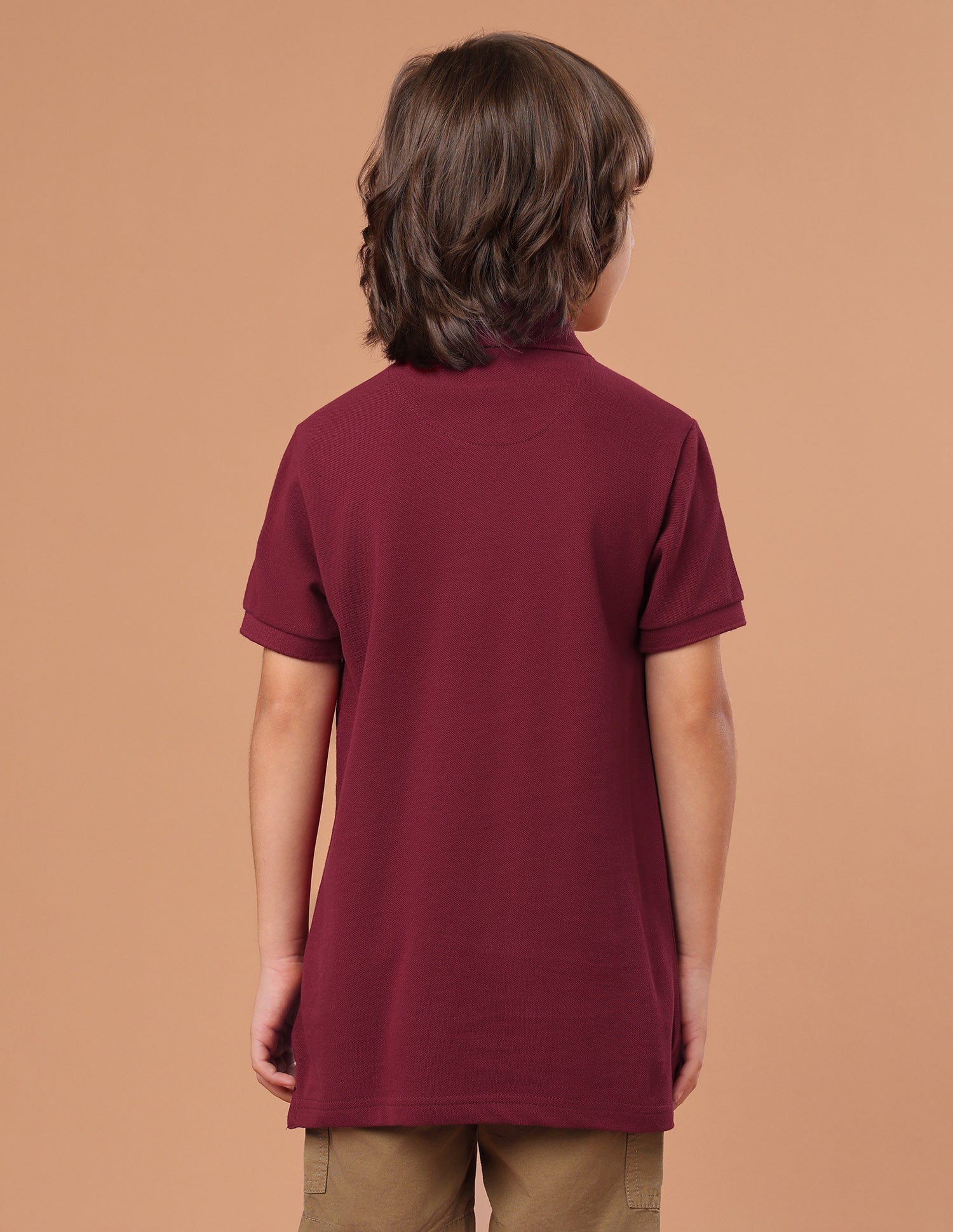 Graphic Brand Embroidered Regular Fit Polo Shirt Maroon - U.S. Polo Assn. India | Large