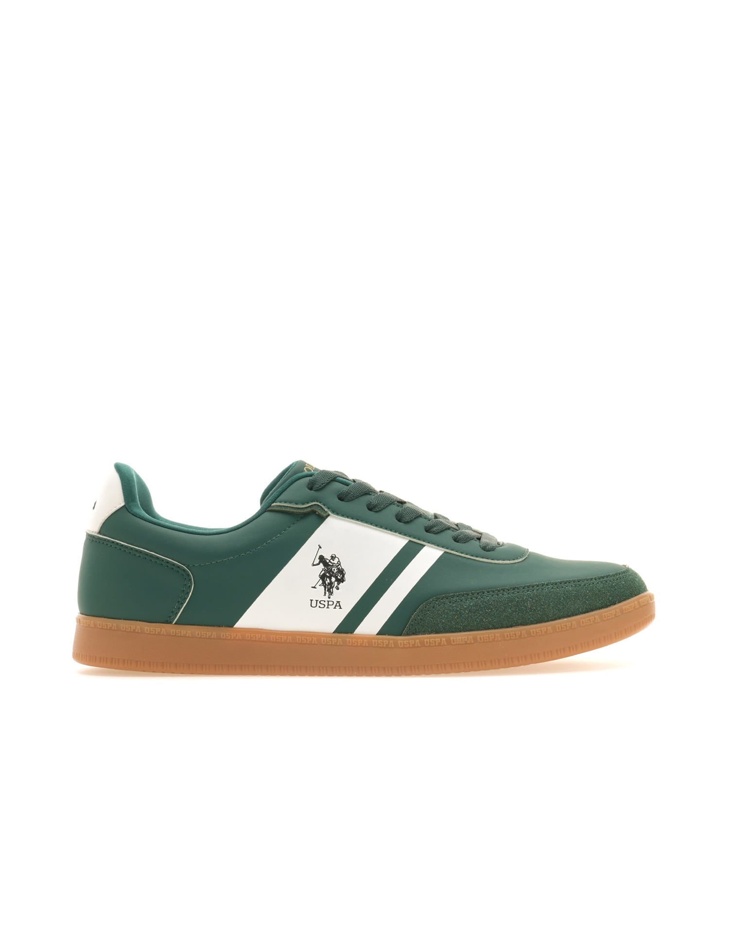 Men Hilton Colourblocked Sneakers Green - U.S. Polo Assn. India | Large
