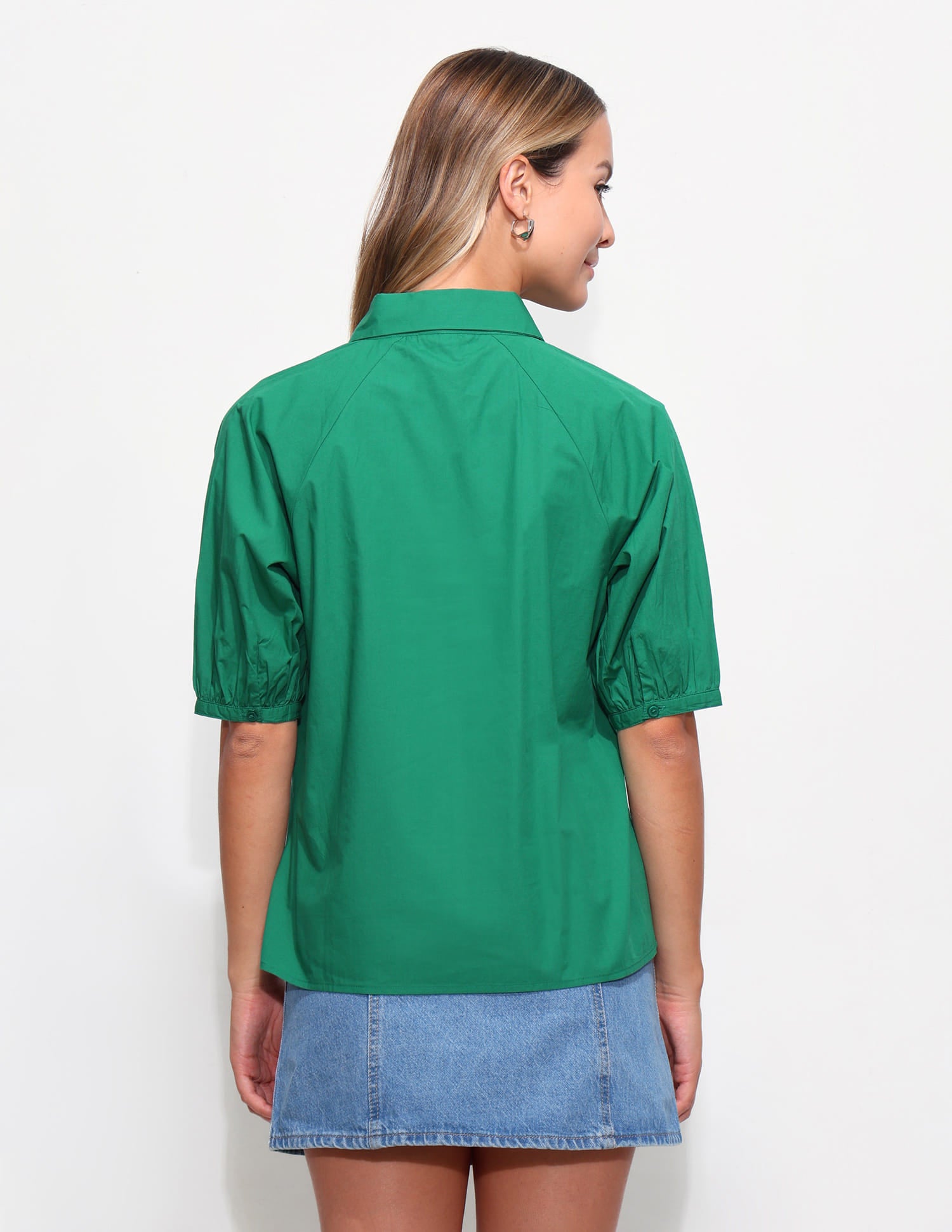 Solid Regular Fit Shirt Green - U.S. Polo Assn. India | Large