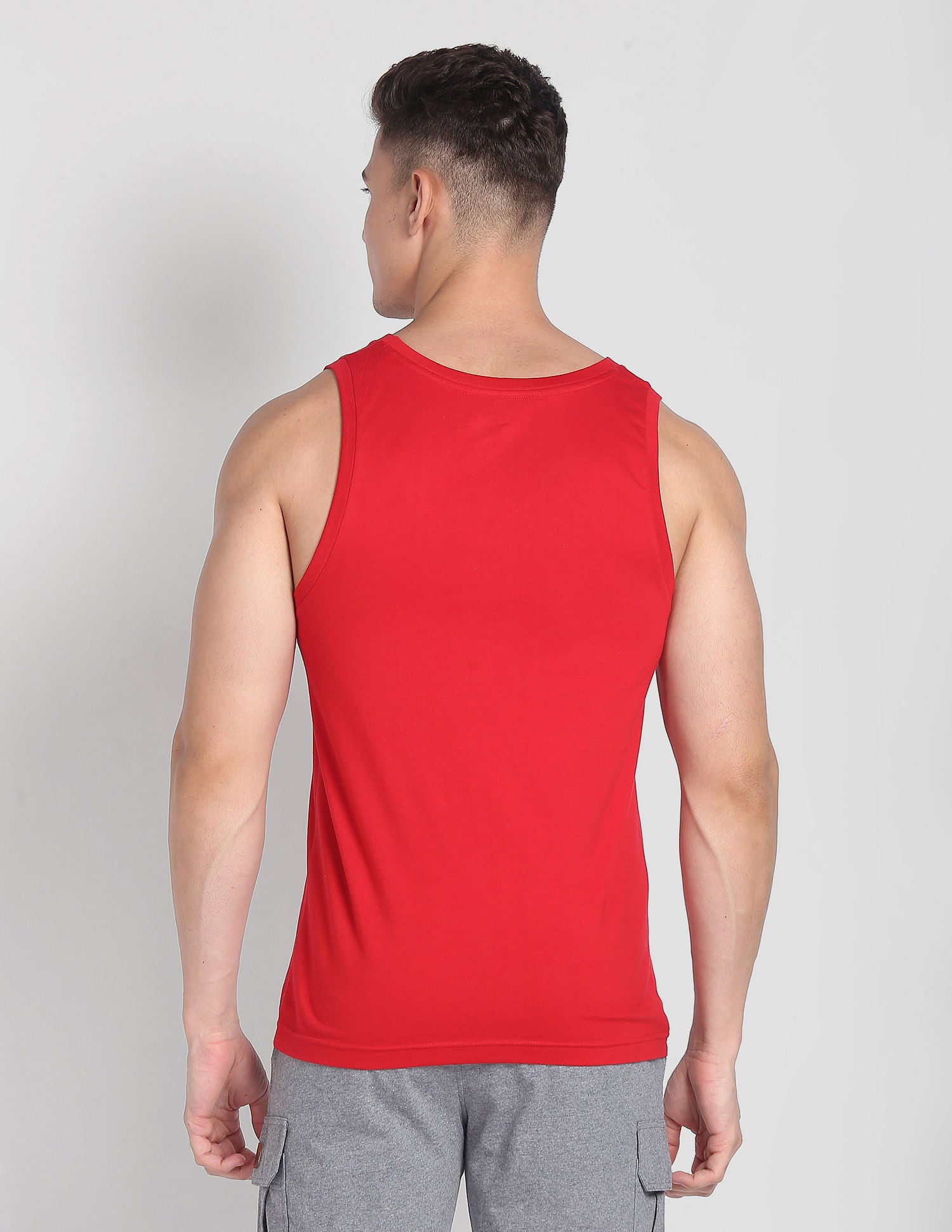 Brand Print Cotton IYBD Vest - Pack Of 1 Cinnabar - U.S. POLO ASSN. | Large