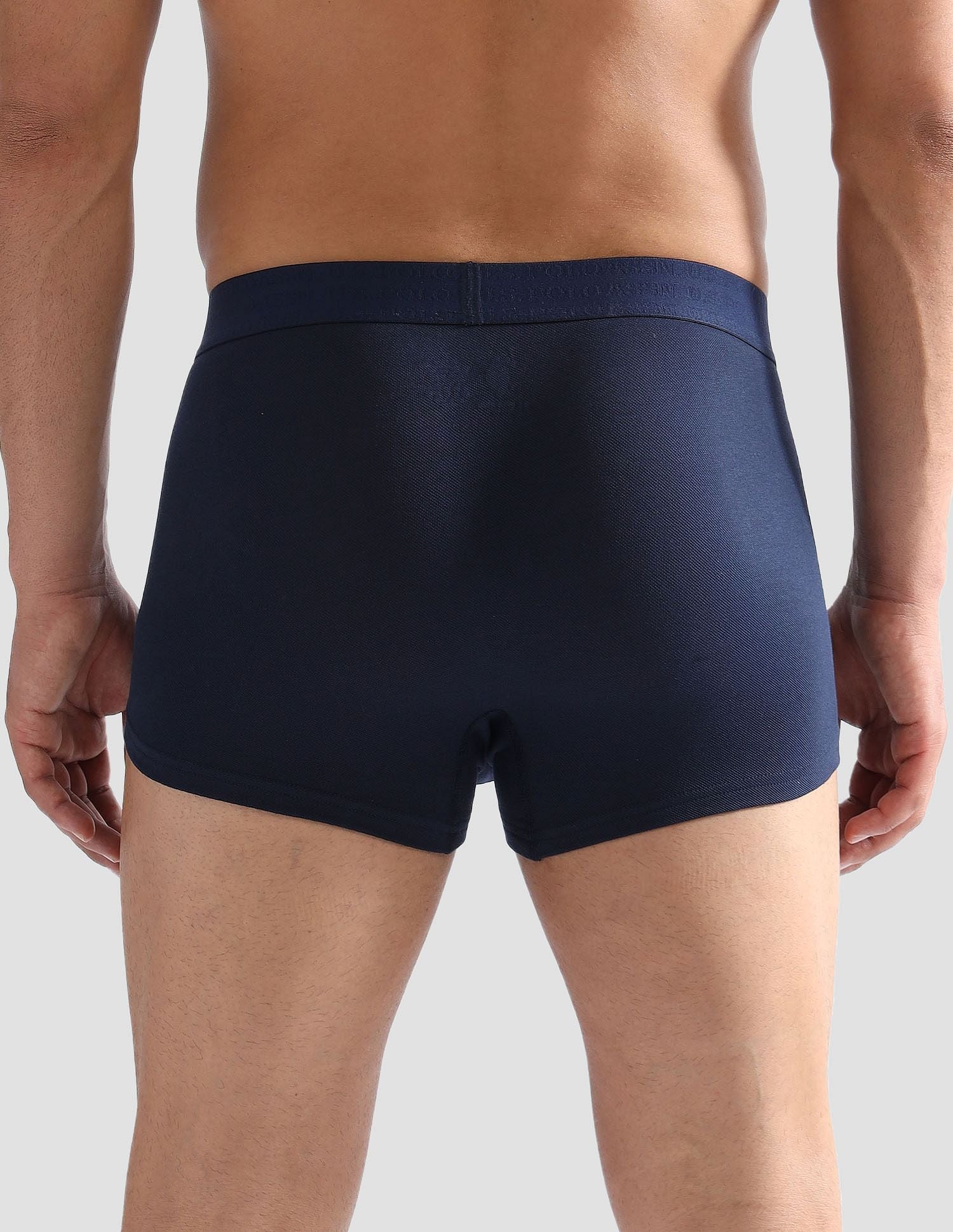Anti Microbial Solid ET006 Trunks - Pack of 1 Navy - U.S. POLO ASSN. | Large