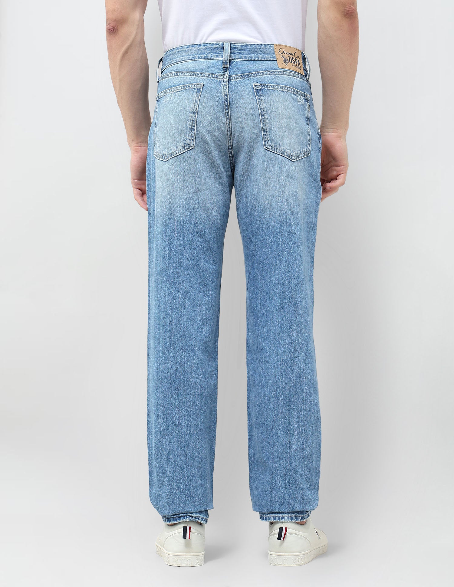 Shawn Relaxed Fit Blue Jeans Blue - U.S. POLO ASSN. | Large