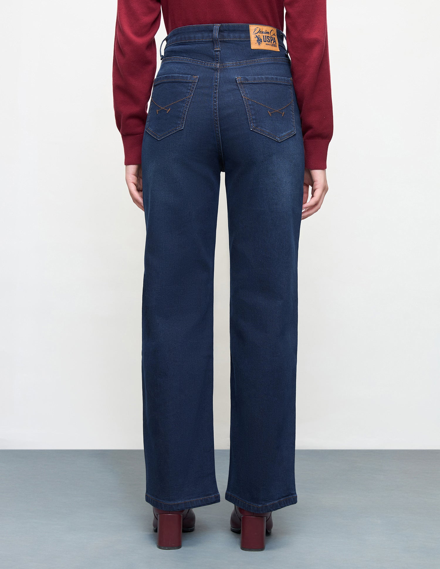Straight Fit Blue Jeans Dark Blue - U.S. Polo Assn. India | Large