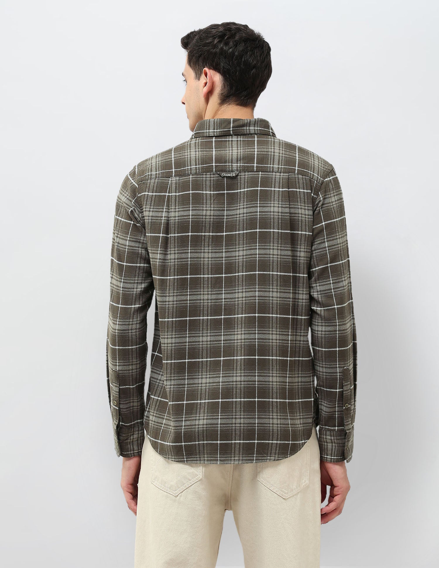 Twill Tartan Checked Shirt Olive - U.S. POLO ASSN. | Large