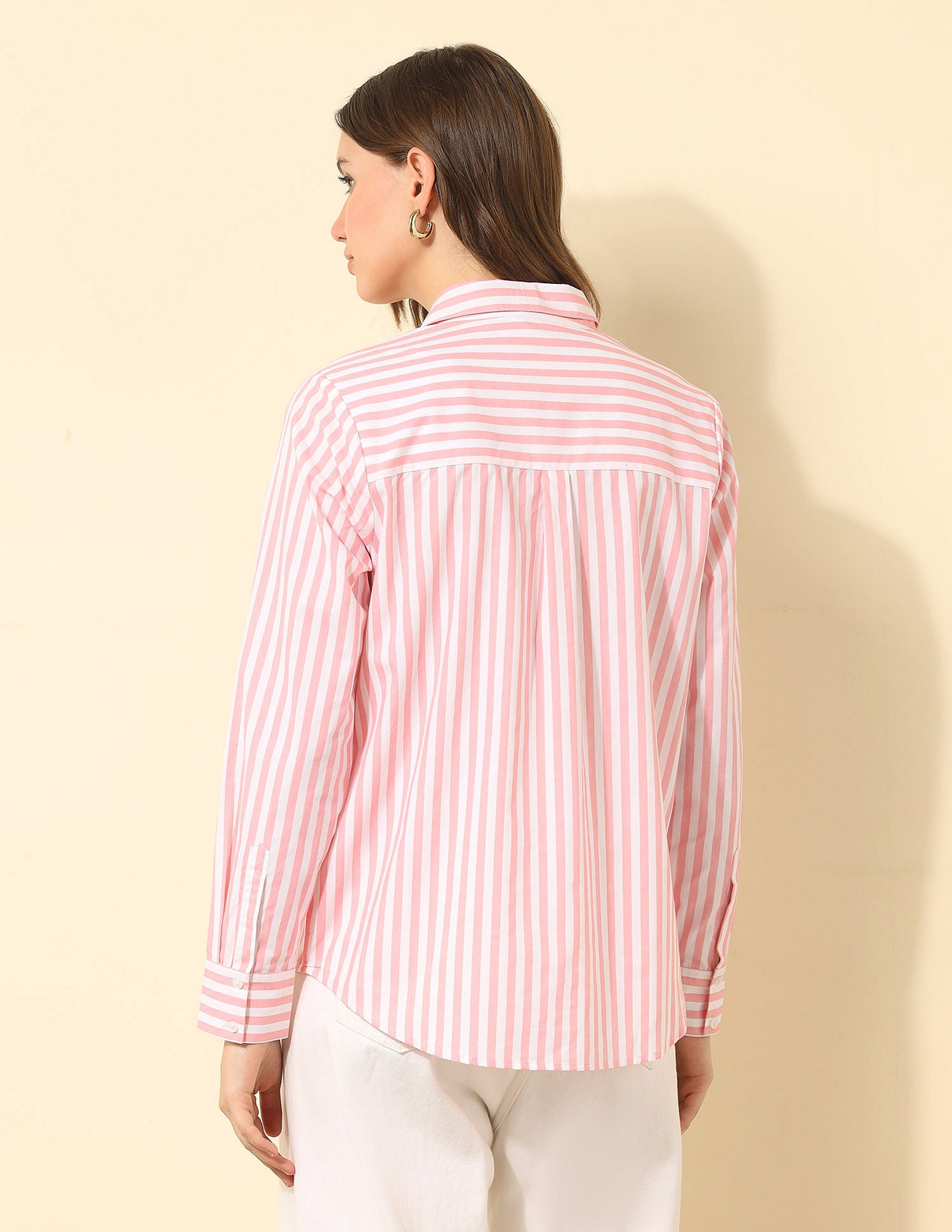 Regular Fit Vertical Striped Shirt Light Pink - U.S. POLO ASSN. | Large