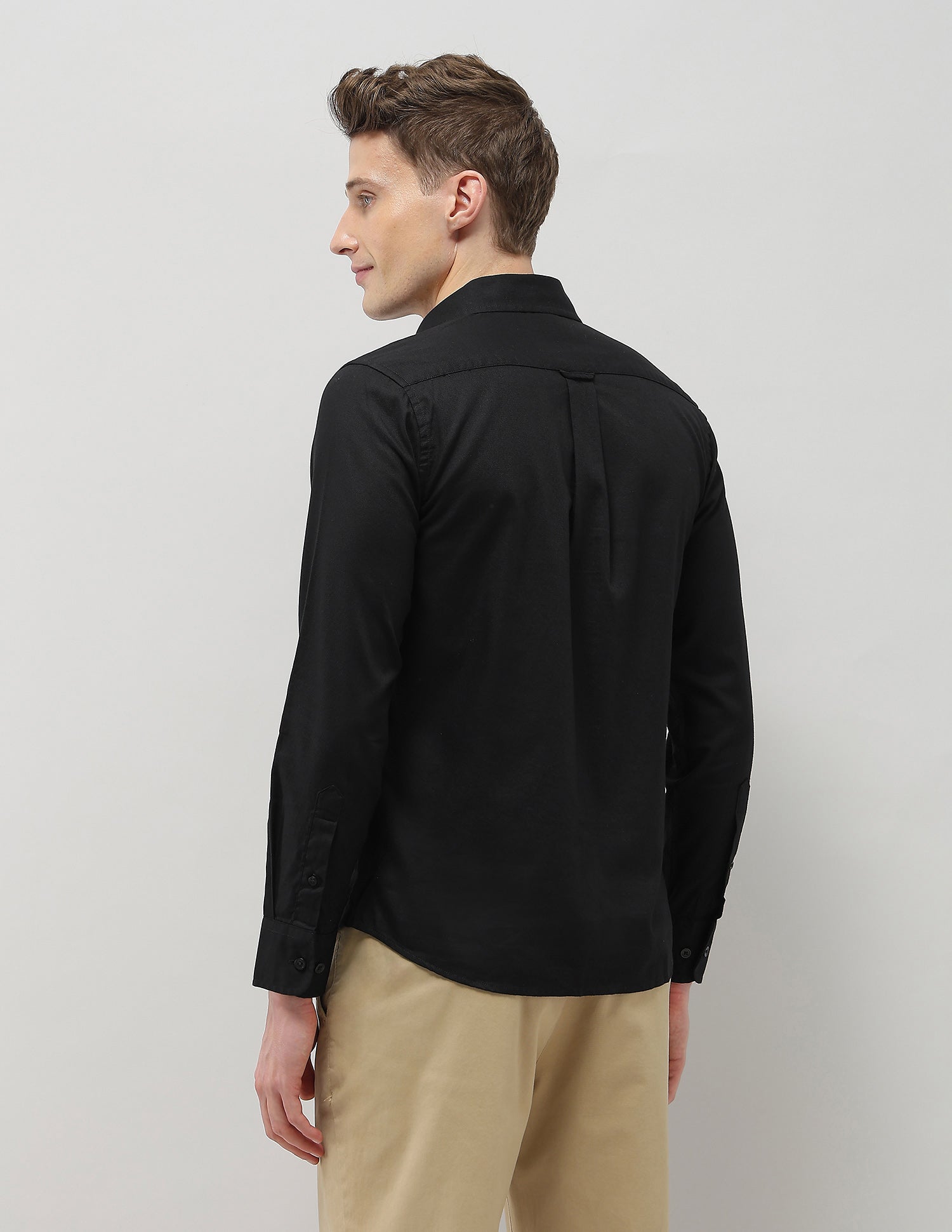 New Port Marina Dobby Shirt Black - U.S. Polo Assn. India | Large