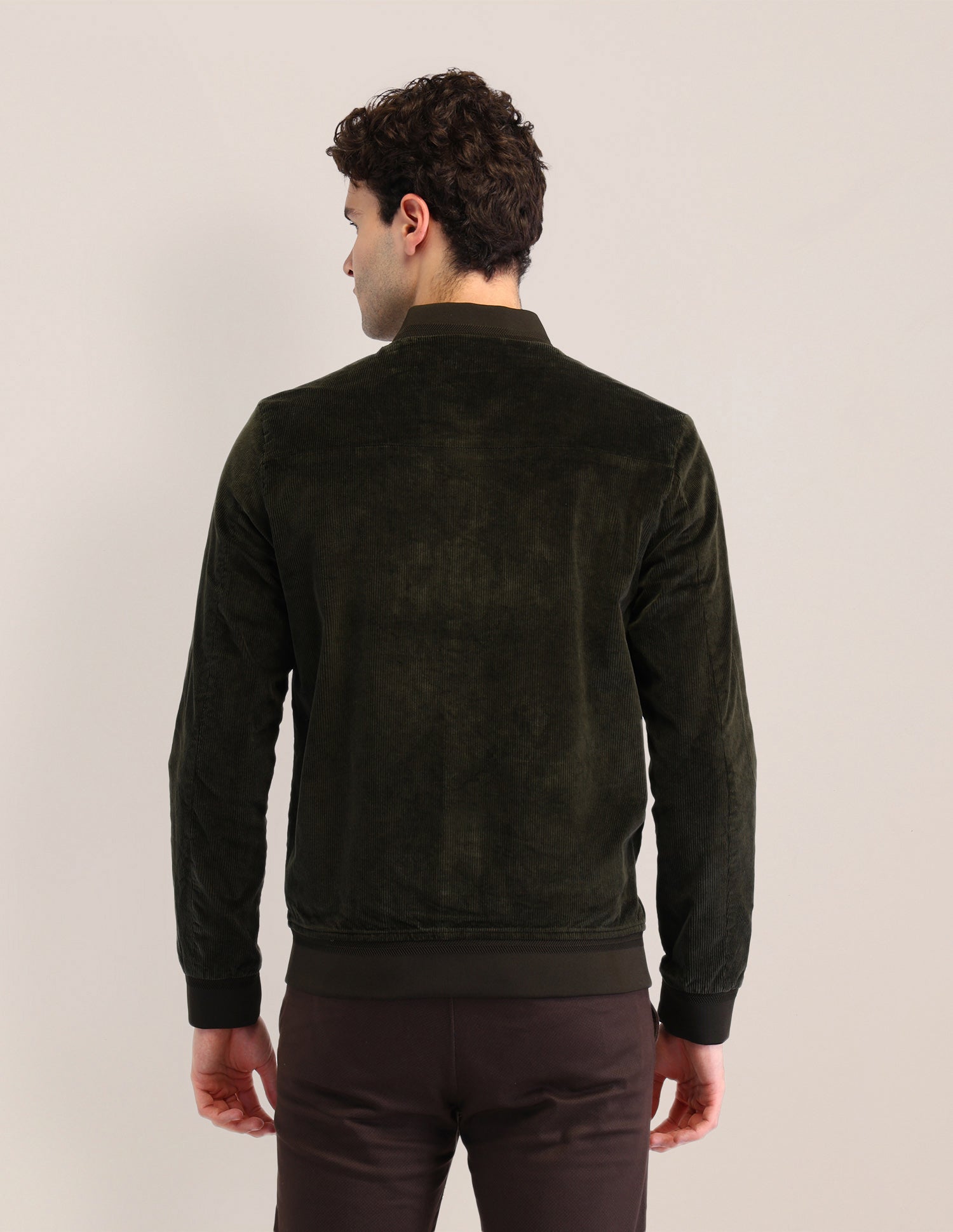 Textured Regular Fit Jacket Olive - U.S. POLO ASSN. | Large