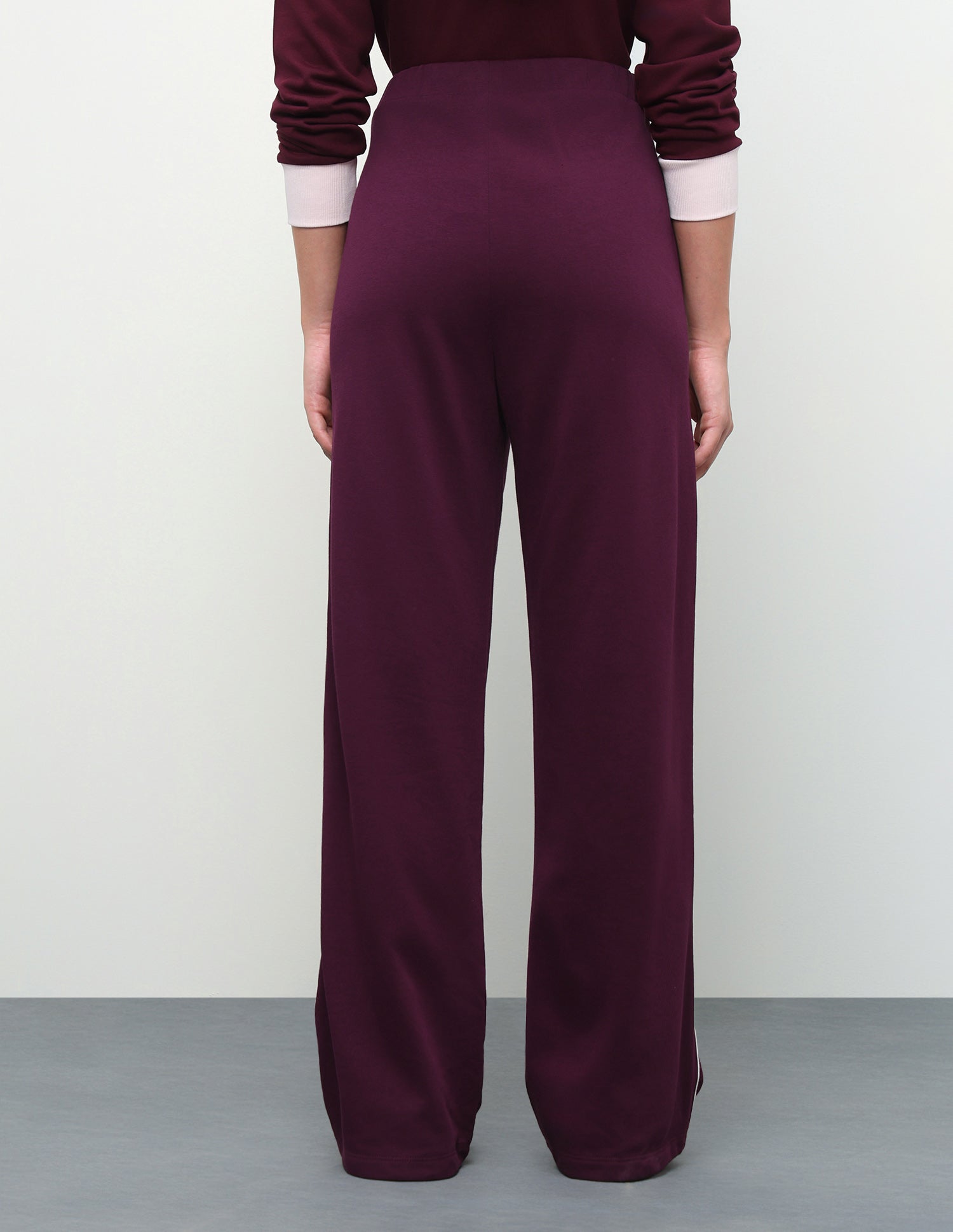 High Rise Straight Fit Trousers Wine - U.S. Polo Assn. India | Large
