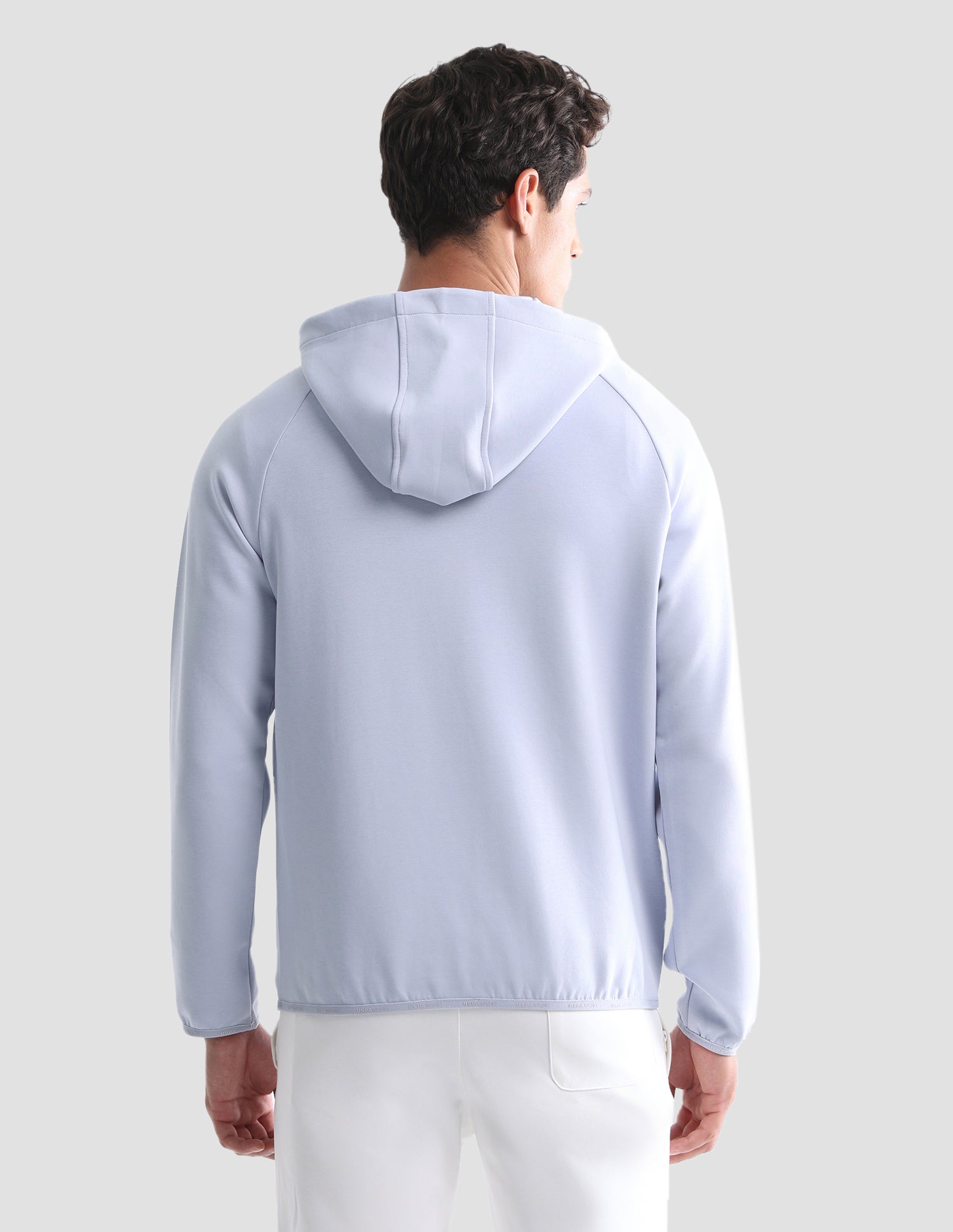 Regular Fit Solid Active Sweatshirt Purple - U.S. Polo Assn. India | Large