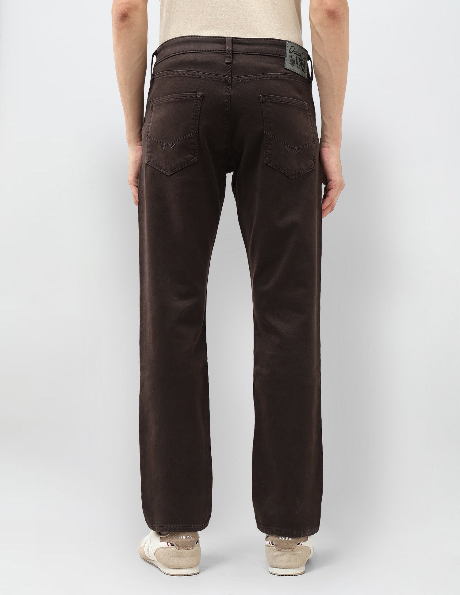 Harold Slim Straight Fit Color Denim Jeans Choco - U.S. POLO ASSN. | Large