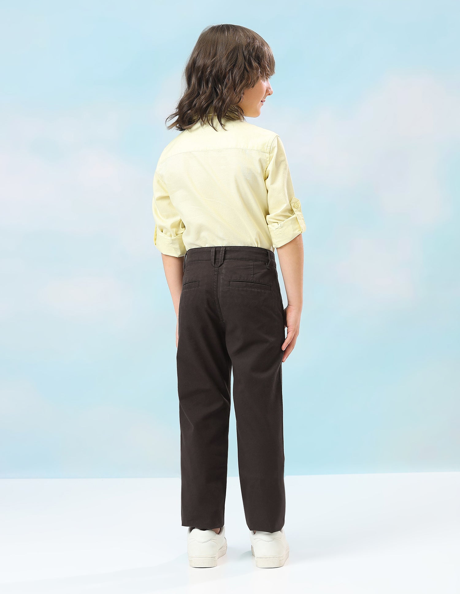 Mid Rise Twill Trousers Dark Brown - U.S. Polo Assn. India | Large