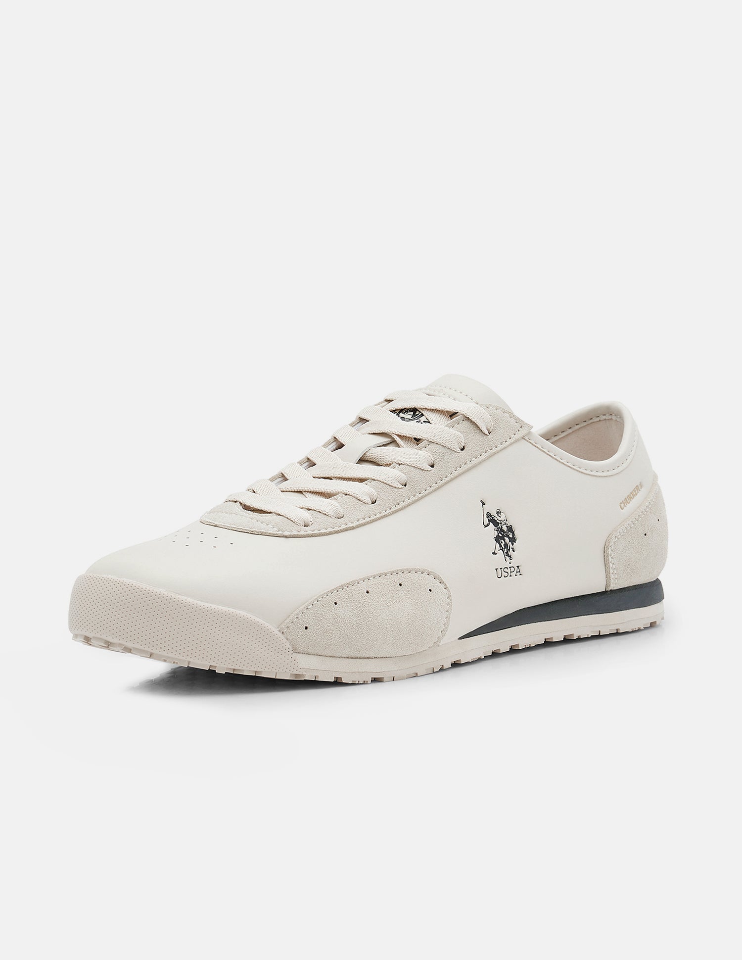 Round Toe Chukker 6 Suede Sneakers Beige - U.S. Polo Assn. India | Large