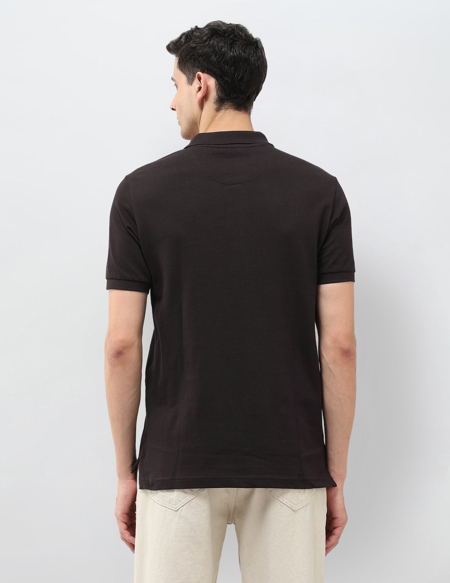 Solid Muscle Fit Polo Shirt Dark Brown - U.S. POLO ASSN. | Large