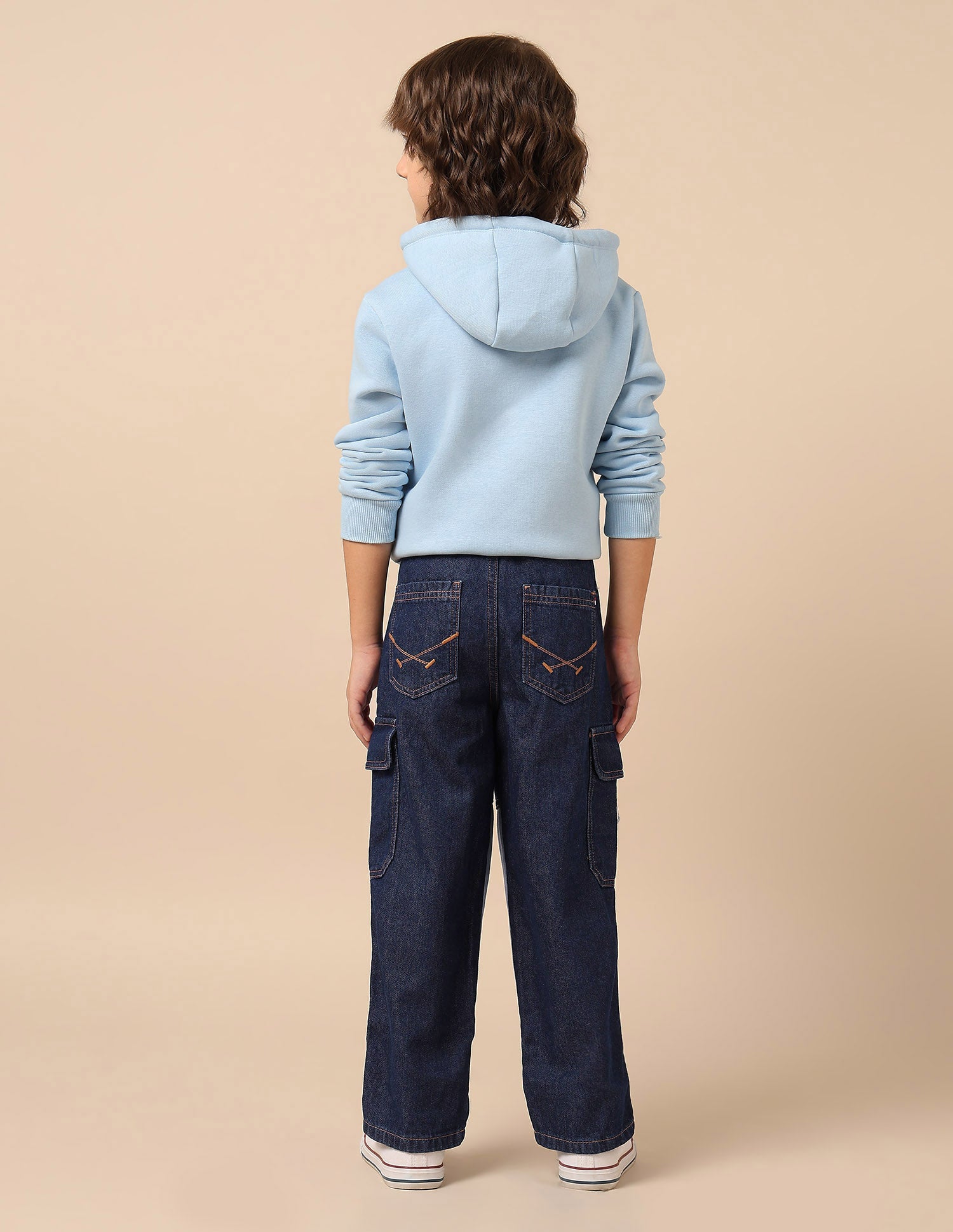 Boys Baggy Fit Mid Rise Jeans Blue - U.S. POLO ASSN. | Large